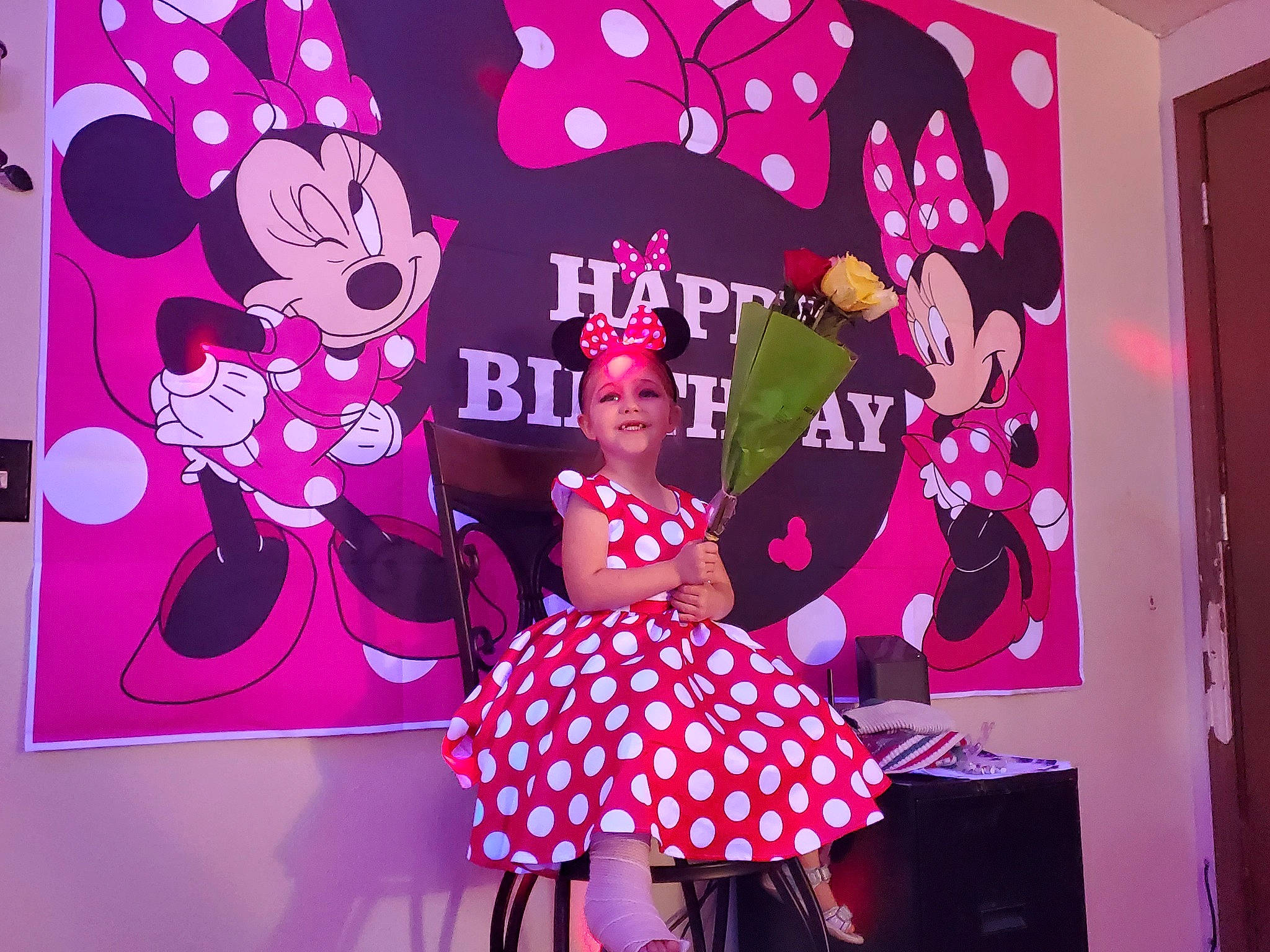 Aaliyah is registered to the contest to win money with this photo: art, carmine, display_device, entertainment, event, fashion_design, font, graphic_design, graphics, happy, hat, illustration, joy, magenta, painting, pattern, performing_arts, person, pink, textile