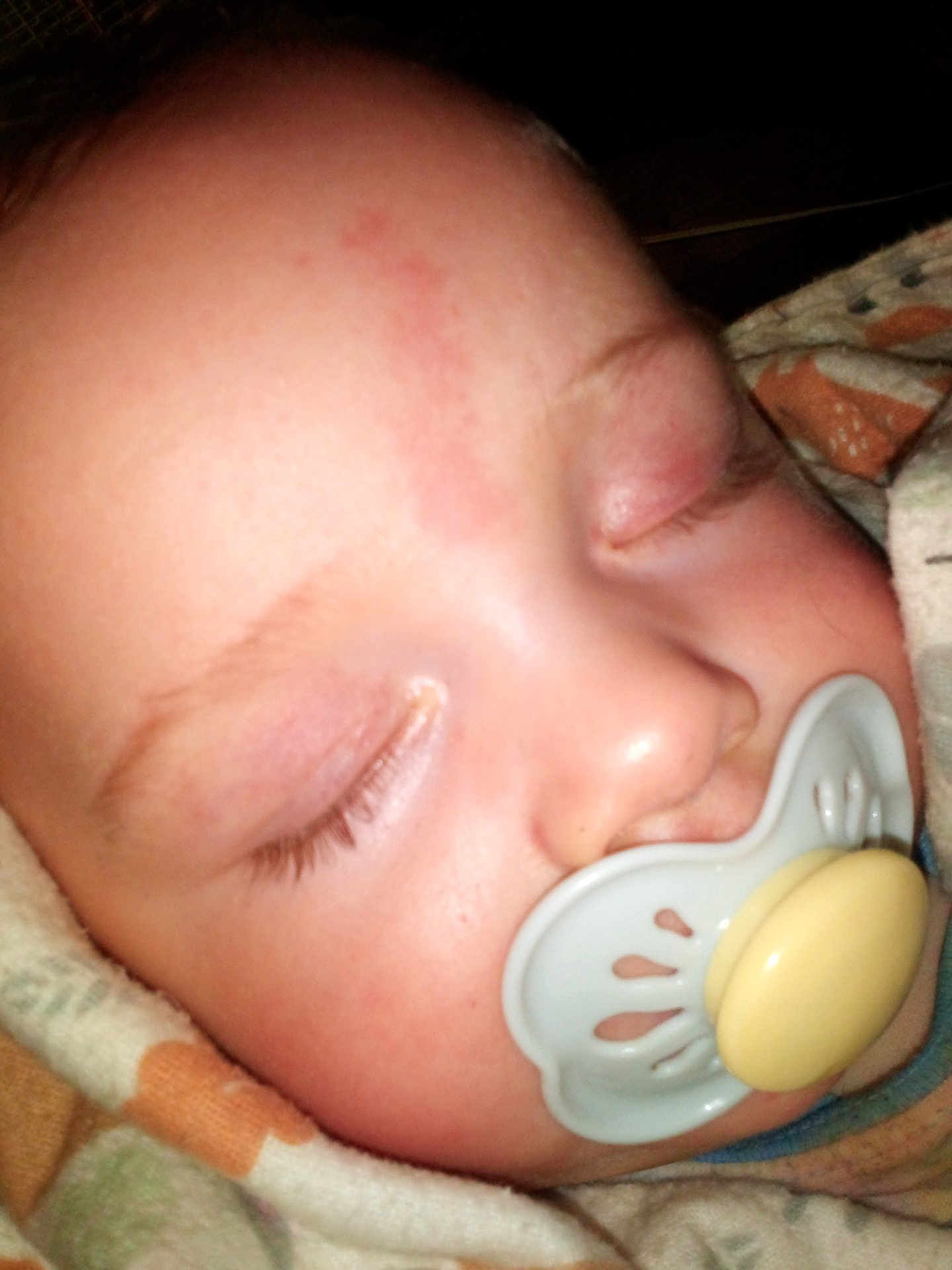 Ian joined the competition — help win amazing prizes! baby, pacifier, sleeping, close_up, face, blanket, infant, peaceful, child, soft_light, skin, eyelashes, comfort, bedtime, nap, cute, rest, indoors, warm, toddler