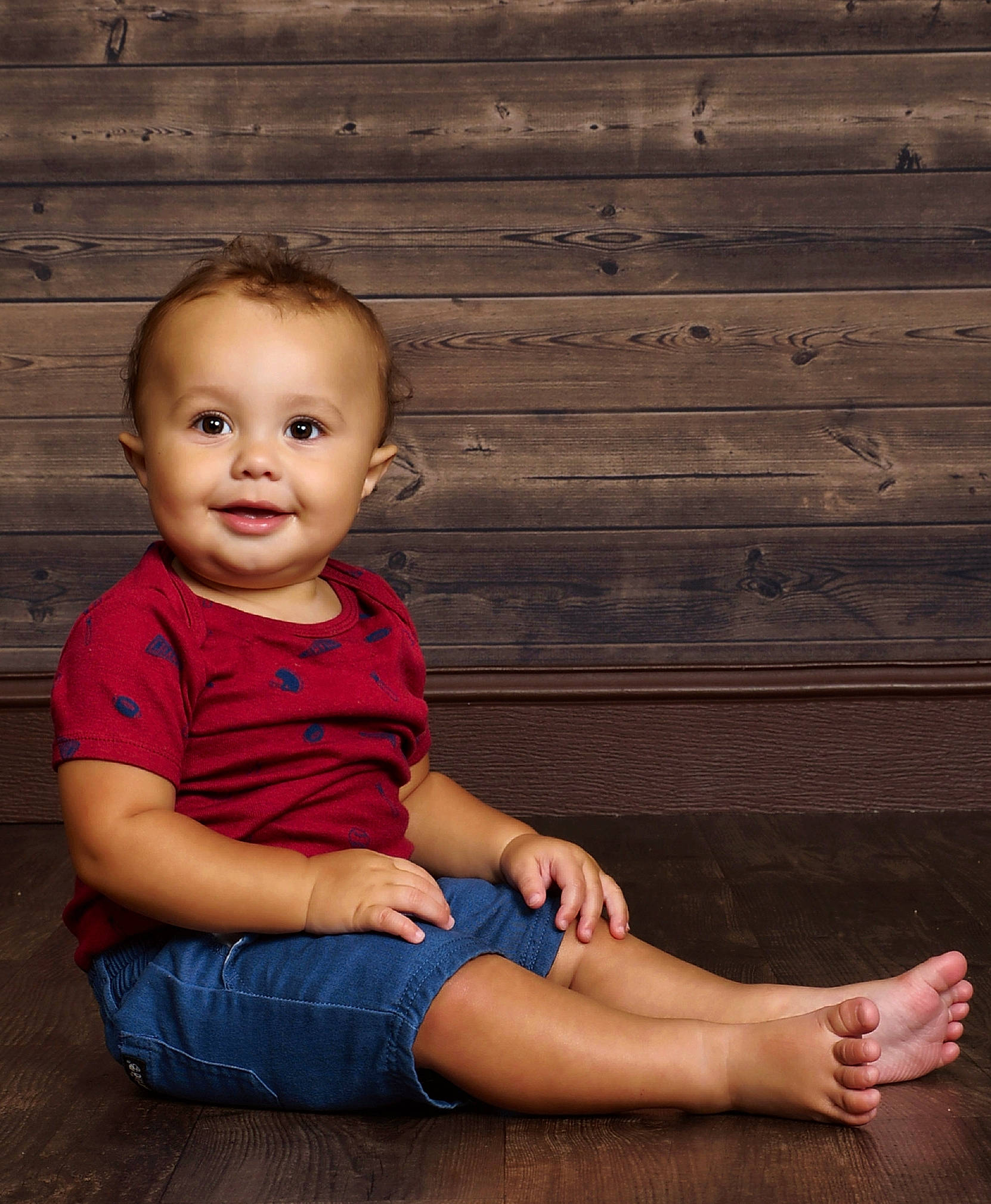 Gabriel Alexander Foster is registered to the contest to win money with this photo: barefoot, cheek, child, child_model, finger, flash_photography, flooring, leg, person, photography, portrait, portrait_photography, sitting, skin, smile, standing, toddler, wood