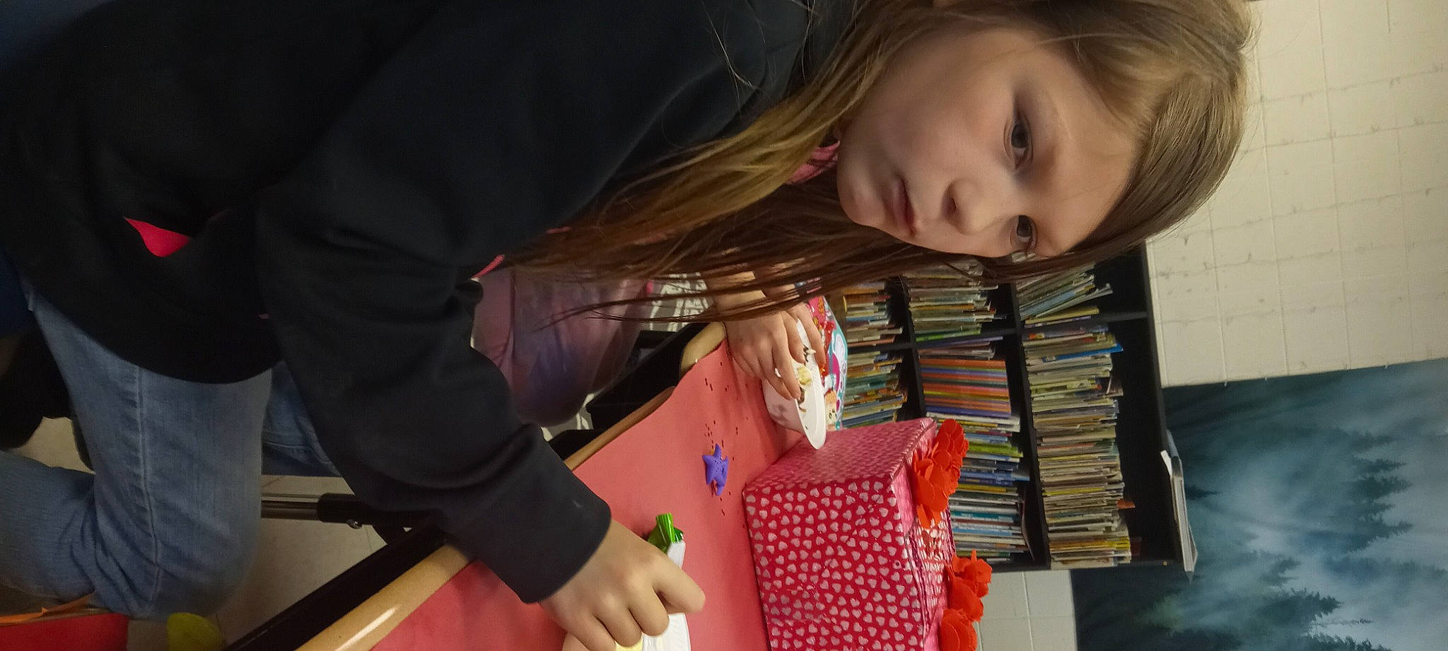 Kenleigh joined the competition — help win amazing prizes! child, eyelash, flash_photography, flooring, fun, fur, hair, head, homework, nail, office_supplies, pattern, person, play, portrait_photography, room, sitting, textile