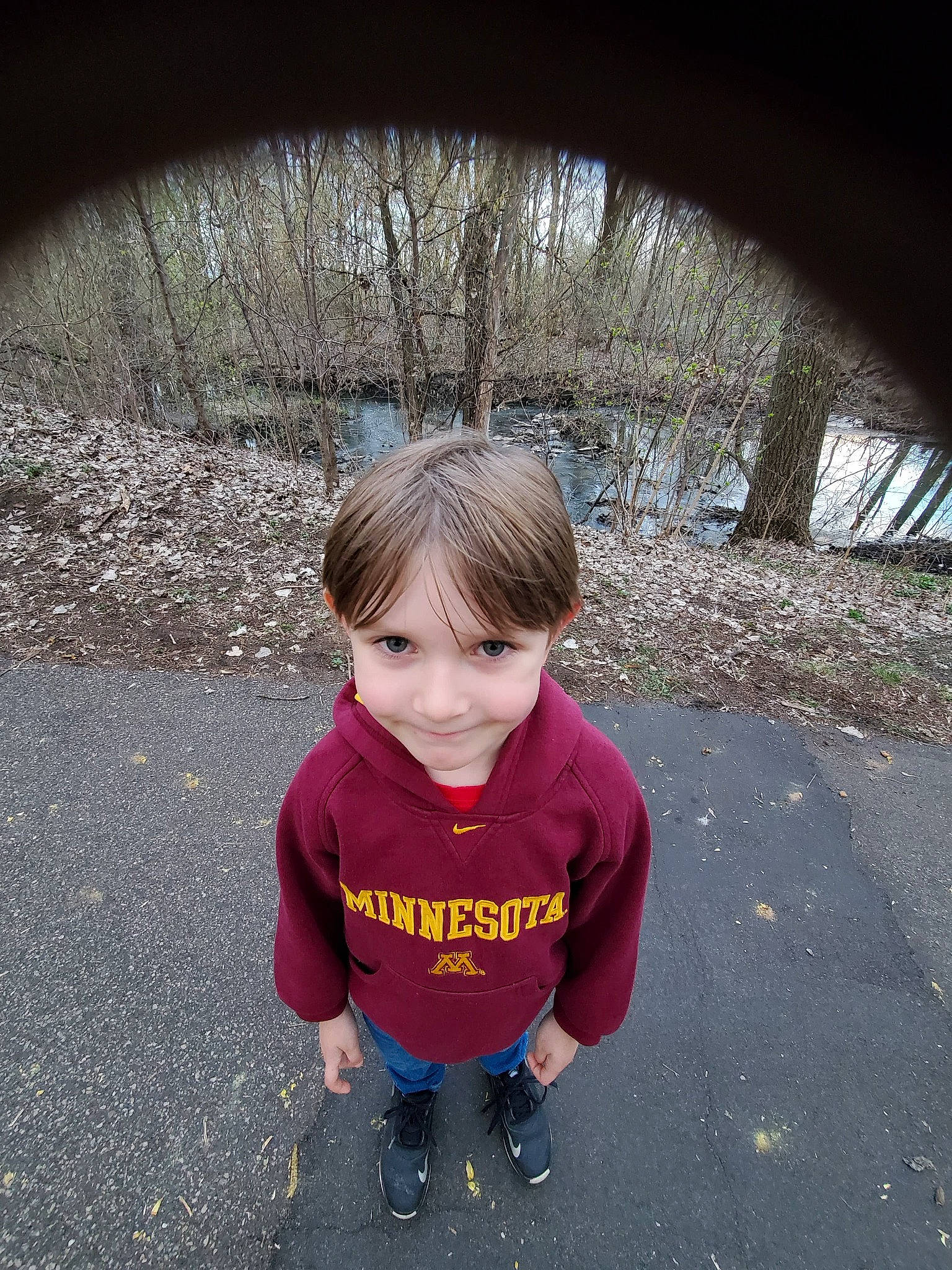 Timothy joined the competition — help win amazing prizes! asphalt, baby_toddler_clothing, child, cool, electric_blue, eye, facial_expression, flash_photography, fun, grass, grey, joy, leaf, person, plant, road_surface, sleeve, smile, soil, t_shirt