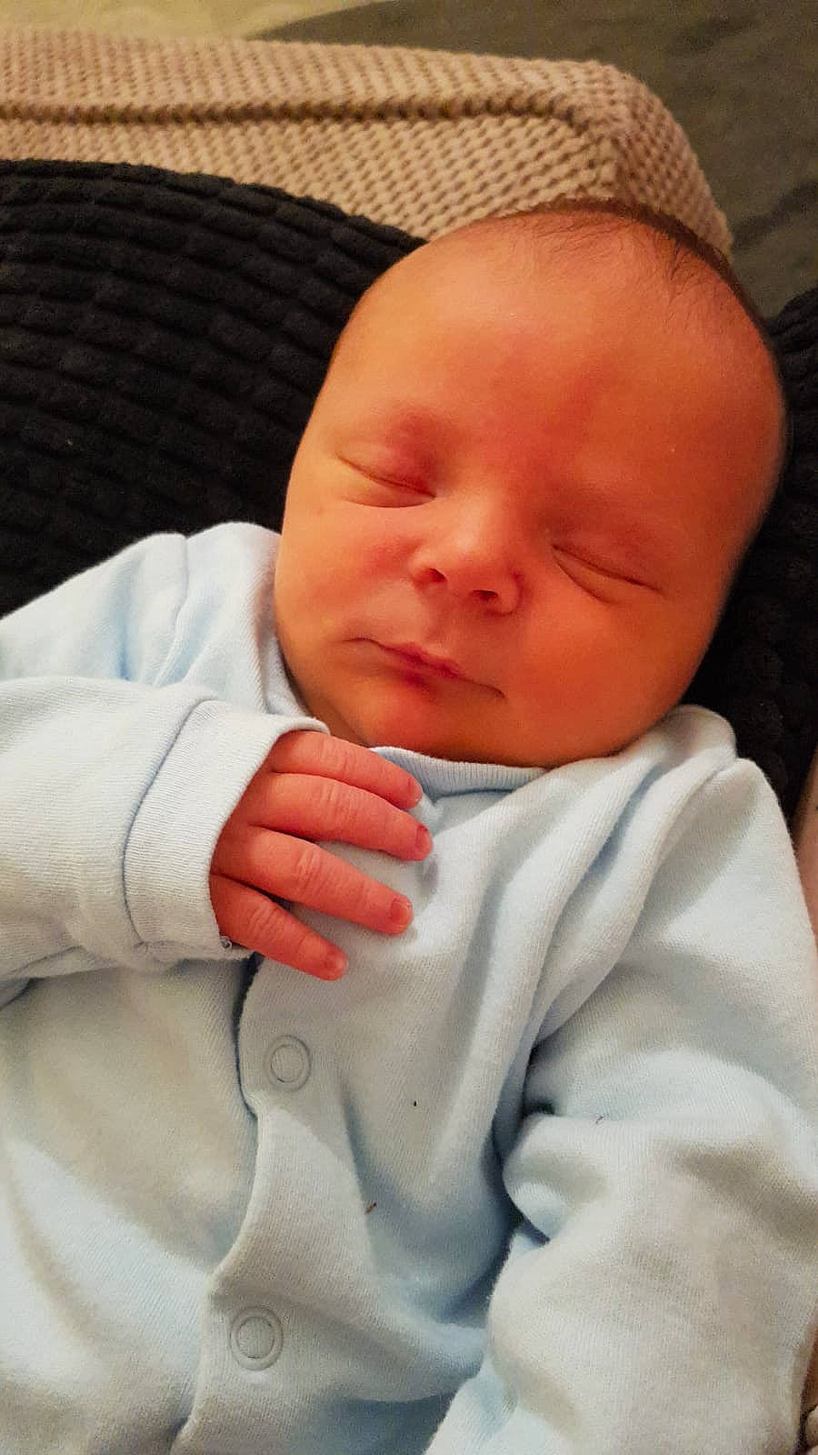 Harley is registered to the contest to win money with this photo: cheek, child, girl, hand, infant, lip, nose, person, product, skin, smile, toddler