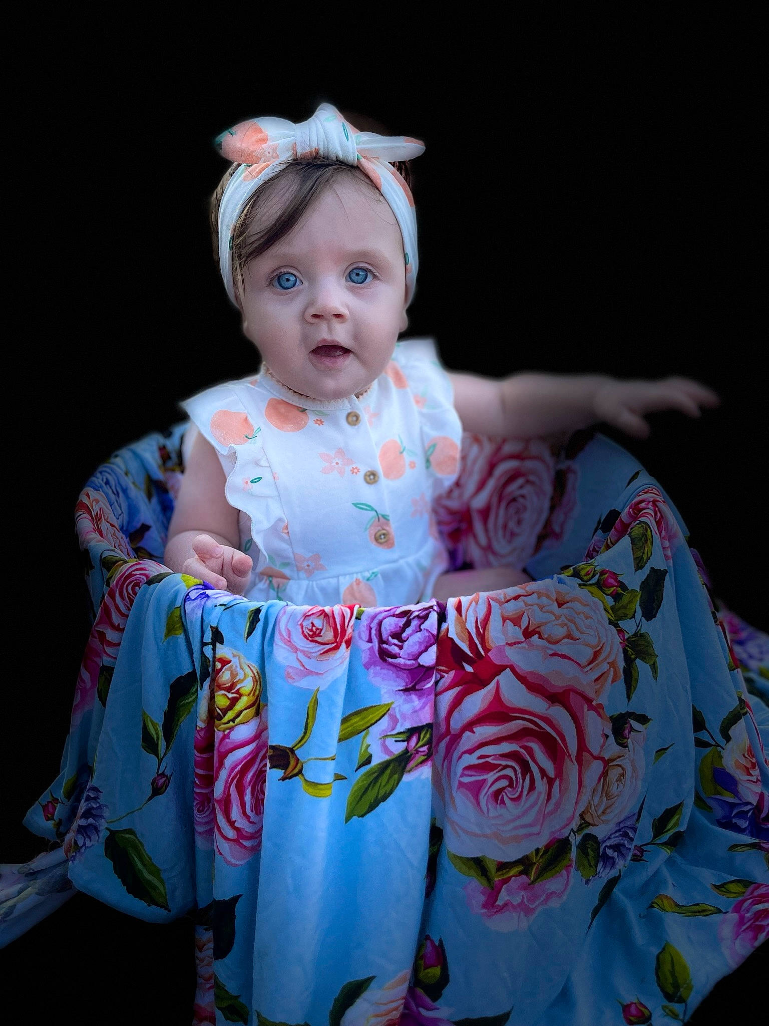 Olivia joined the competition — help win amazing prizes! baby_toddler_clothing, cheek, child, dress, embellishment, event, eye, fashion_design, fun, headpiece, human_body, iris, jewellery, kimono, peach, person, pink, plant, skin, sleeve