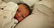 Clara joined the competition — help win amazing prizes! newborn, baby, infant, blanket, bed, pillow, wrapped, sleeping, cozy, soft, cute, face, clothing, resting, indoors, closeup, child, peaceful, comfort, portrait