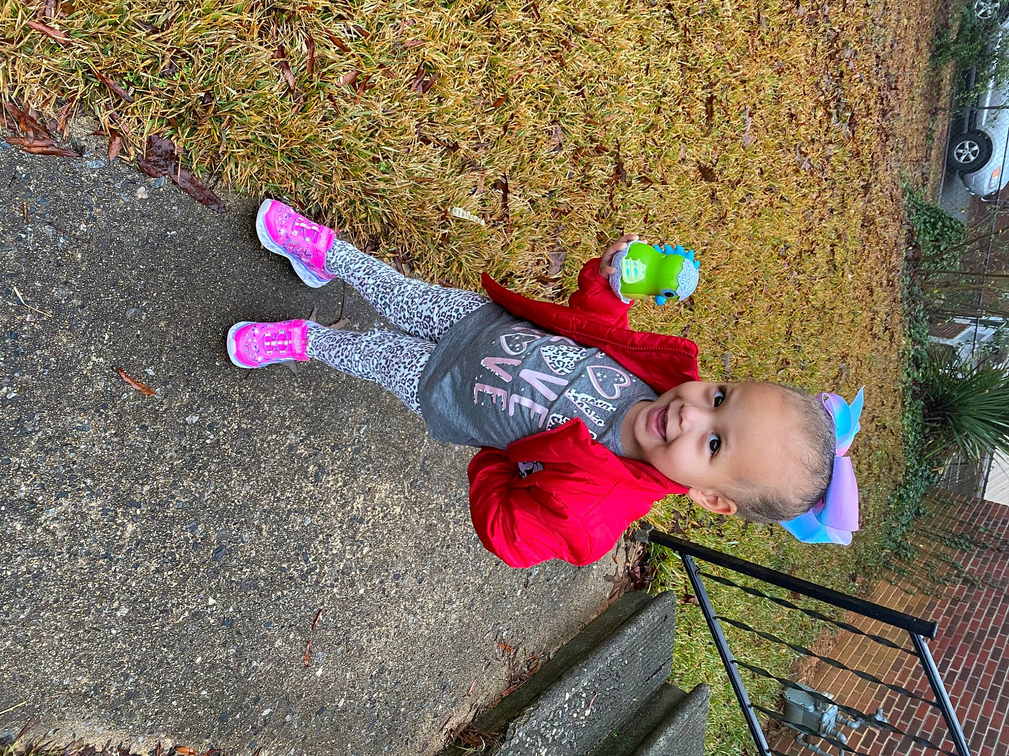 Colbie joined the competition — help win amazing prizes! child, fun, joy, leisure, person, pink, plant, play, smile, toddler, tree, vacation