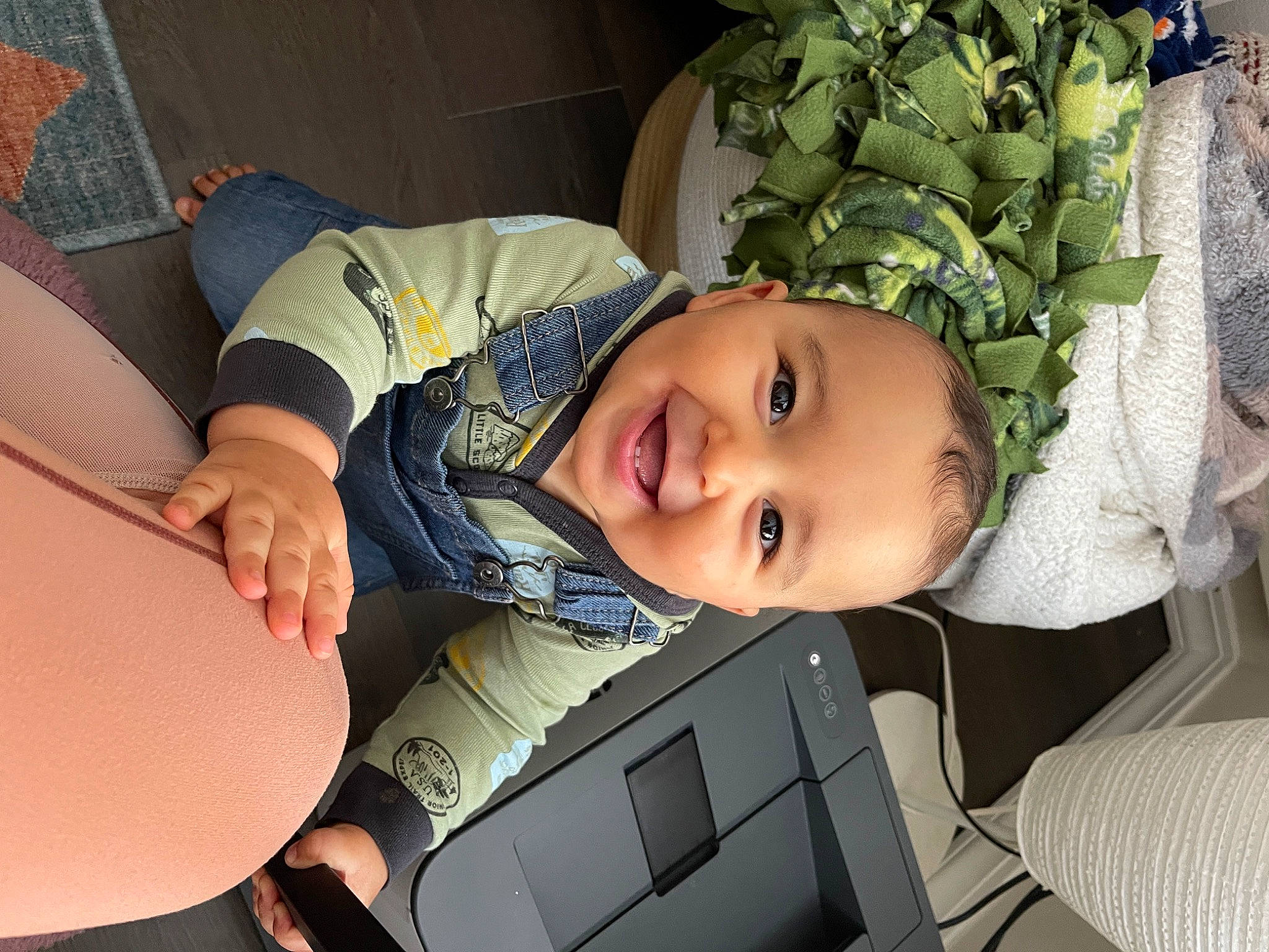 Kieran joined the competition — help win amazing prizes! auto_part, baby, car_seat, child, comfort, fun, happy, human_leg, joy, lap, leisure, luxury_vehicle, mouth, person, plant, sitting, smile, thigh, toddler, travel