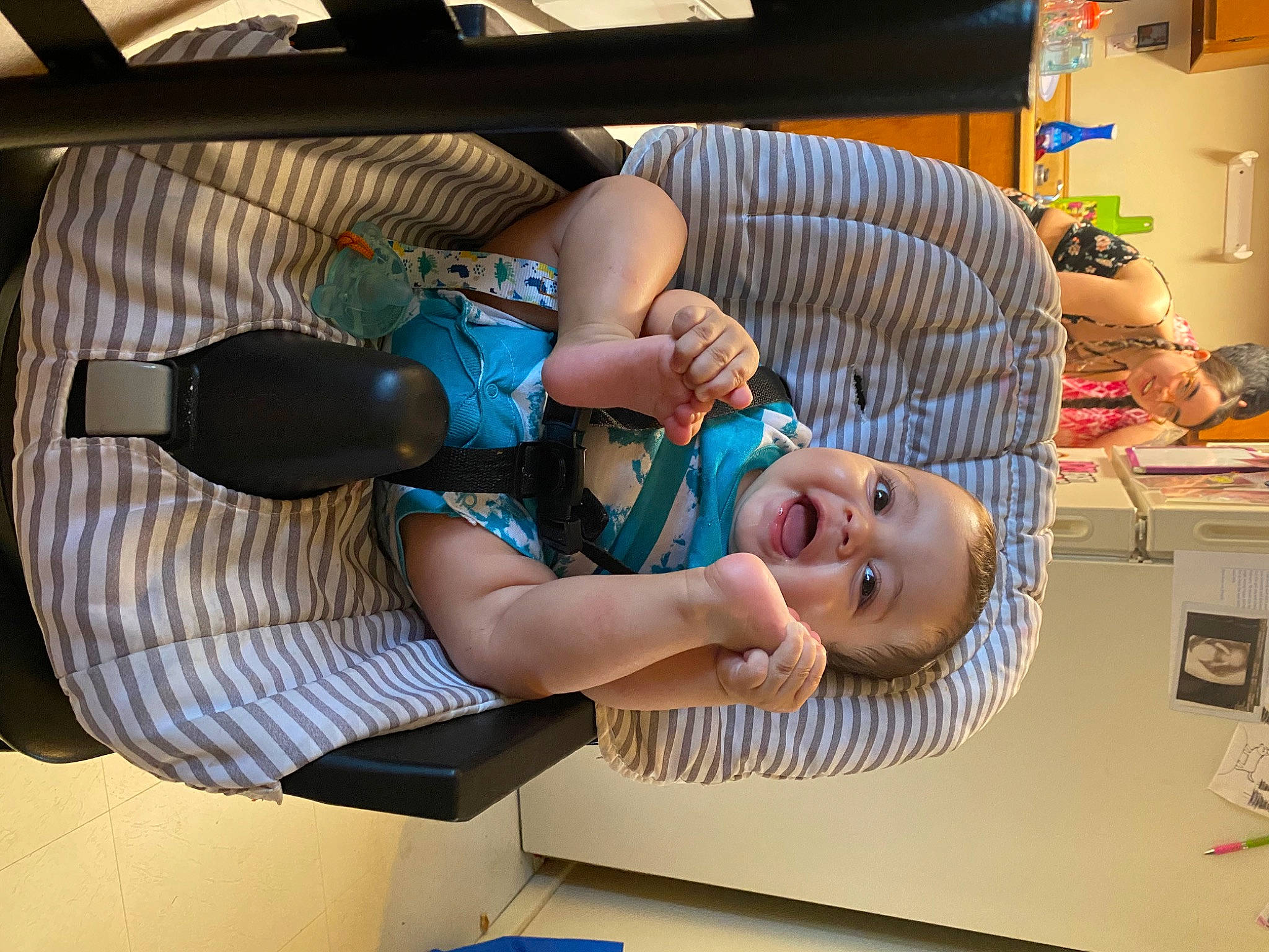 Ace joined the competition — help win amazing prizes! arm, baby, baby_products, baby_toddler_clothing, child, comfort, electric_blue, fun, hat, leisure, person, play, room, smile, t_shirt, thigh, toddler, vacation