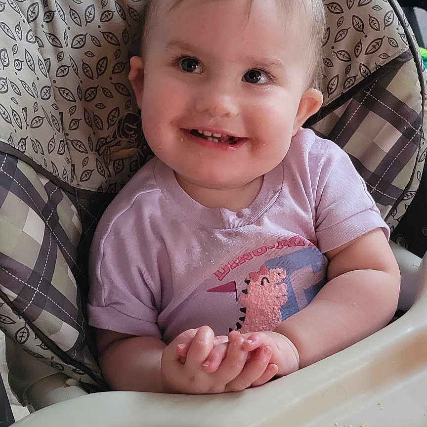 Ila joined the competition — help win amazing prizes! baby, bodypart, chair, clothing, couch, cup, cutlery, electronics, face, food, furniture, head, person, photography, portrait, screen, spoon, sweets, t_shirt, table