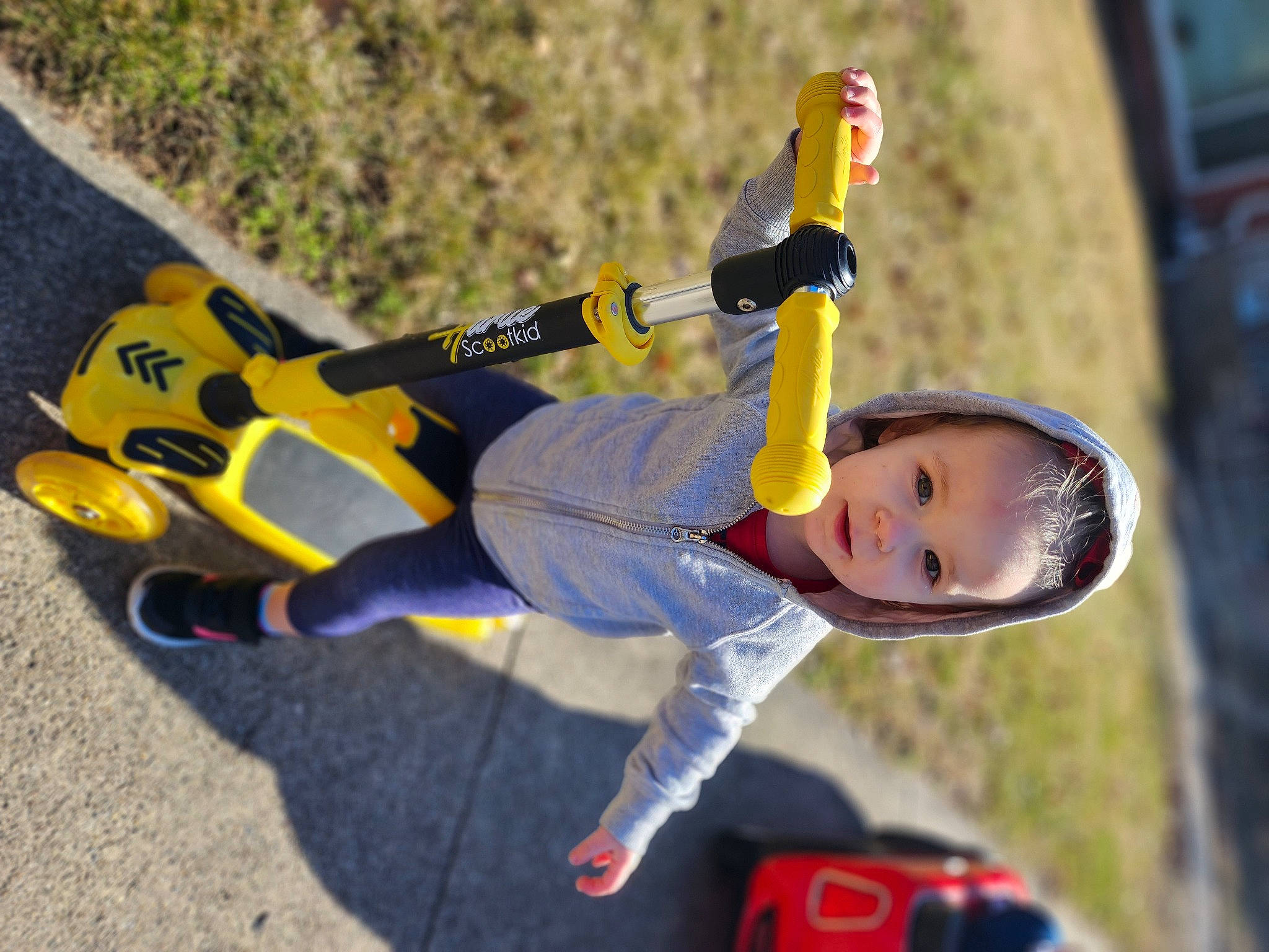 Mykenzeigh joined the competition — help win amazing prizes! asphalt, baby, city, electric_blue, fun, grass, human_leg, knee, leisure, outdoor_play_equipment, person, play, recreation, sports, toddler, toy, tree, walking_shoe
