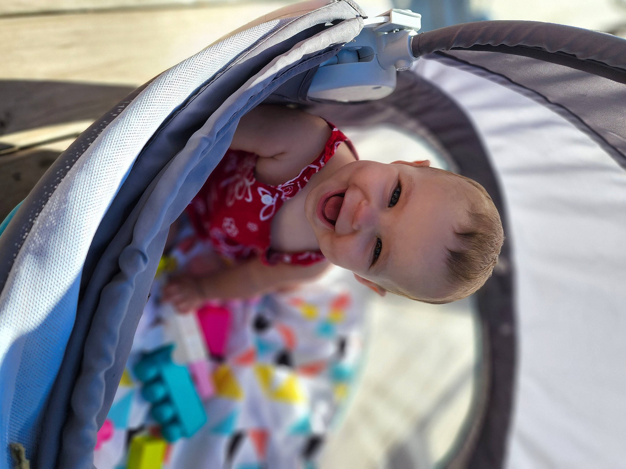 Mykenzeigh joined the competition — help win amazing prizes! auto_part, automotive_design, automotive_exterior, baby, baby_products, child, electric_blue, fashion_accessory, fun, happy, leisure, pattern, people, person, recreation, rim, smile, textile, tints_and_shades, toddler