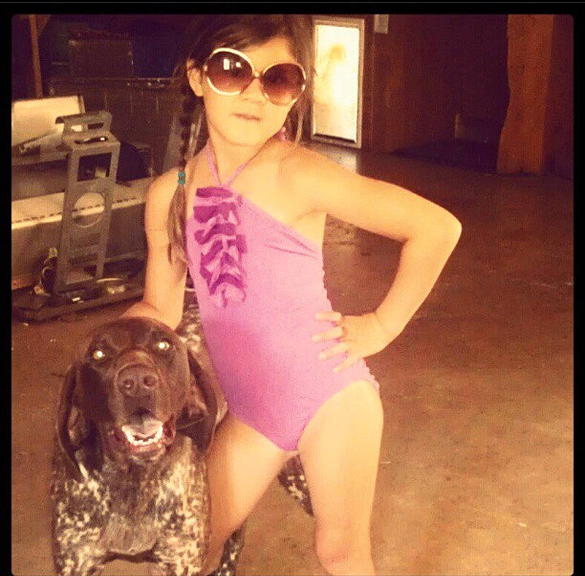 Griffin joined the competition — help win amazing prizes! beauty, bikini, black_hair, canidae, carnivore, chest, cool, dog, eyewear, fawn, glasses, human, leg, muscle, photography, selfie, sporting_group, sunglasses, swimwear, thigh