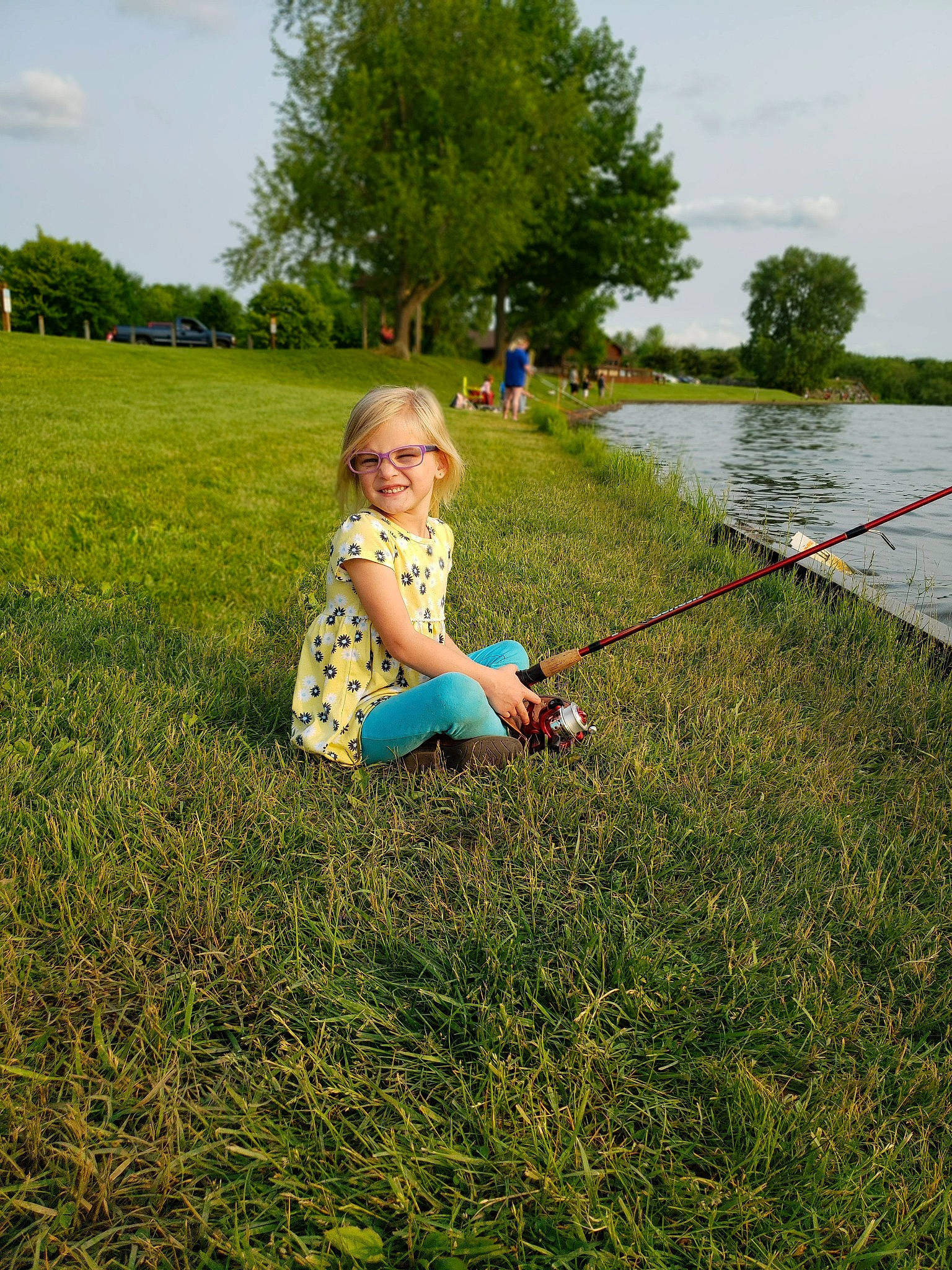 Kendhyl joined the competition — help win amazing prizes! angling, child, field, fishing_rod, fun, grass, grass_family, grassland, green, joy, lawn, meadow, pasture, people_in_nature, person, plant, recreation, rural_area, summer, toddler