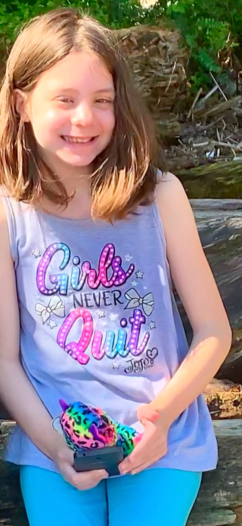 Katelyn is registered to the contest to win money with this photo: child, child_model, clothing, cool, happy, joy, neck, person, play, sleeve, smile, summer, t_shirt, toddler, top