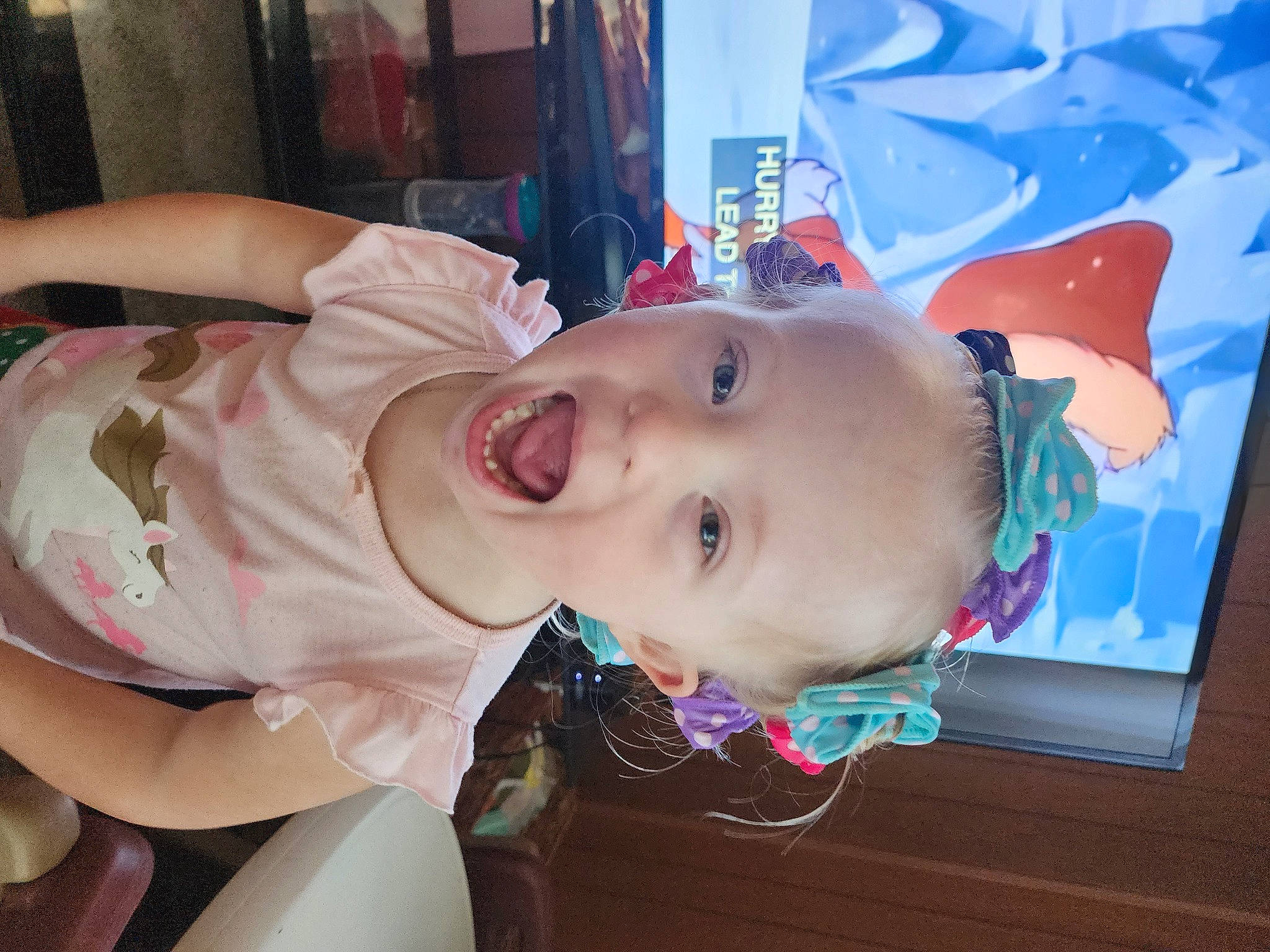 Alexis joined the competition — help win amazing prizes! baby, baby_toddler_clothing, cheek, chest, child, ear, eyebrow, eyelash, fun, happy, jaw, lip, mouth, nose, person, pink, skin, smile, throat, toddler