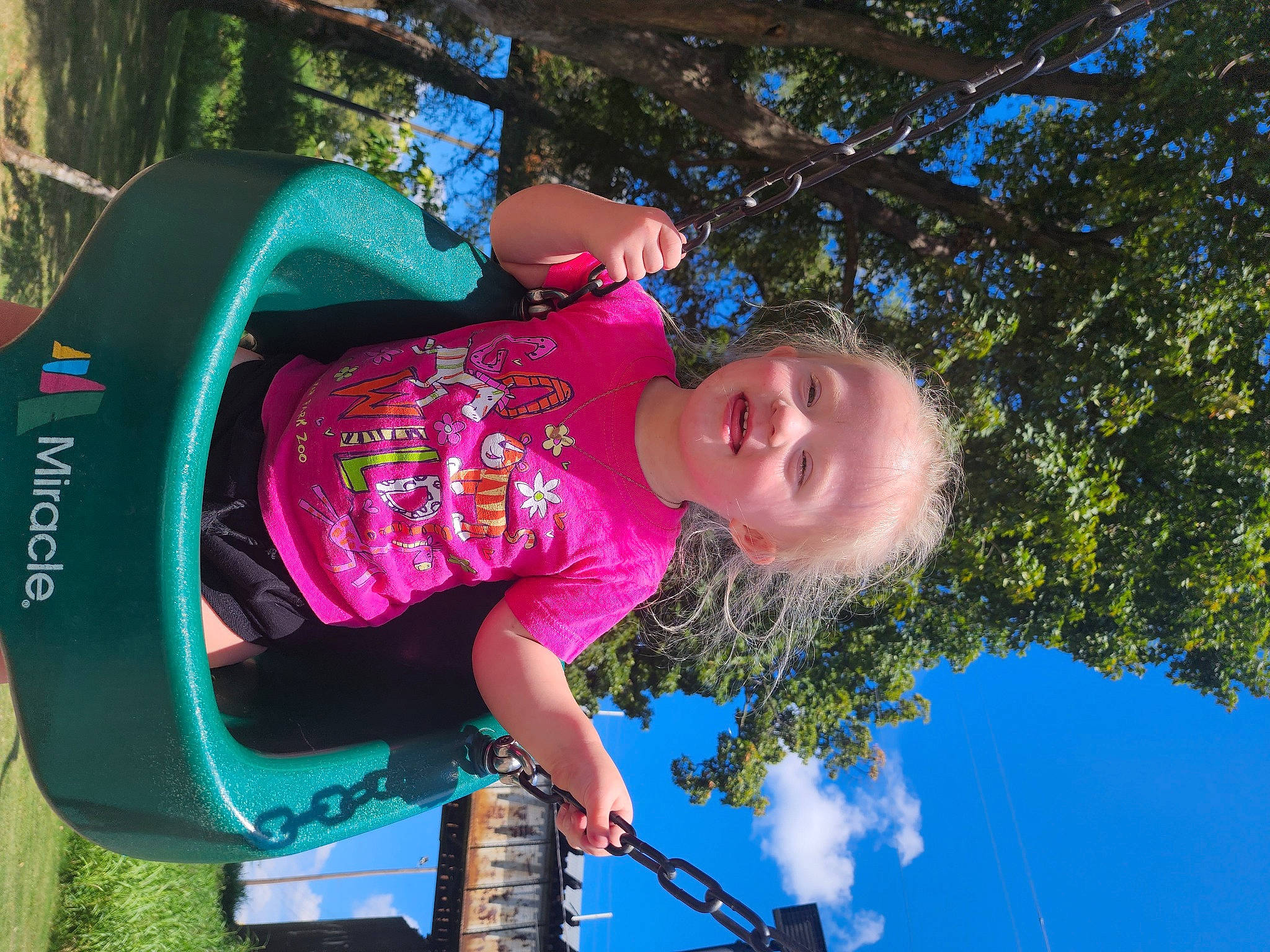 Alexis joined the competition — help win amazing prizes! arm, child, cloud, cool, electric_blue, fun, grass, green, happy, hat, joy, leisure, people_in_nature, person, plant, recreation, sky, smile, t_shirt, toddler