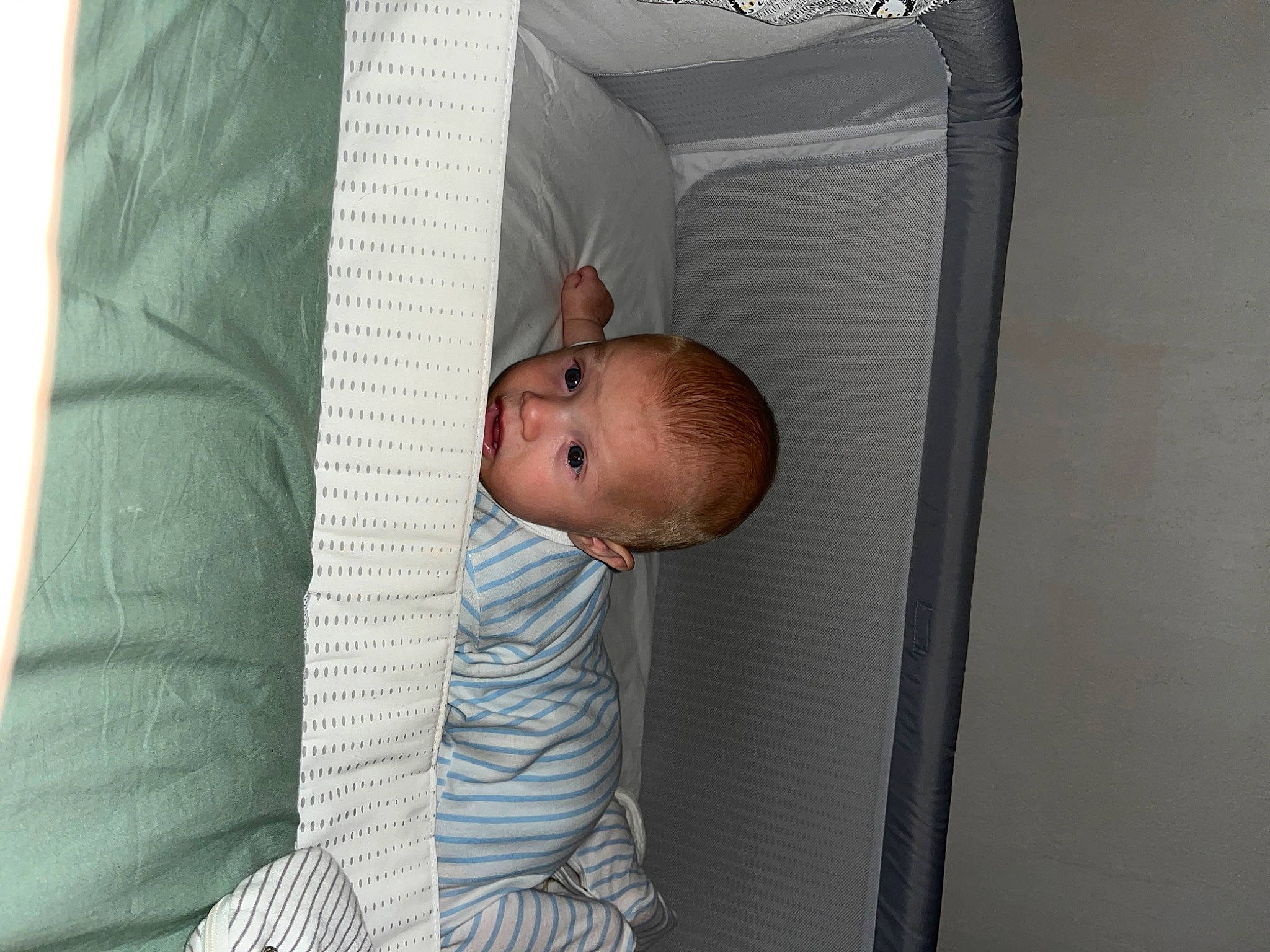 William participe au concours pour gagner de l'argent avec cette photo : baby, baby_products, baby_safety, baby_sleeping, baby_toddler_clothing, bed, bedding, bedtime, child, comfort, couch, infant_bed, linens, nap, pattern, person, room, sleeve, toddler