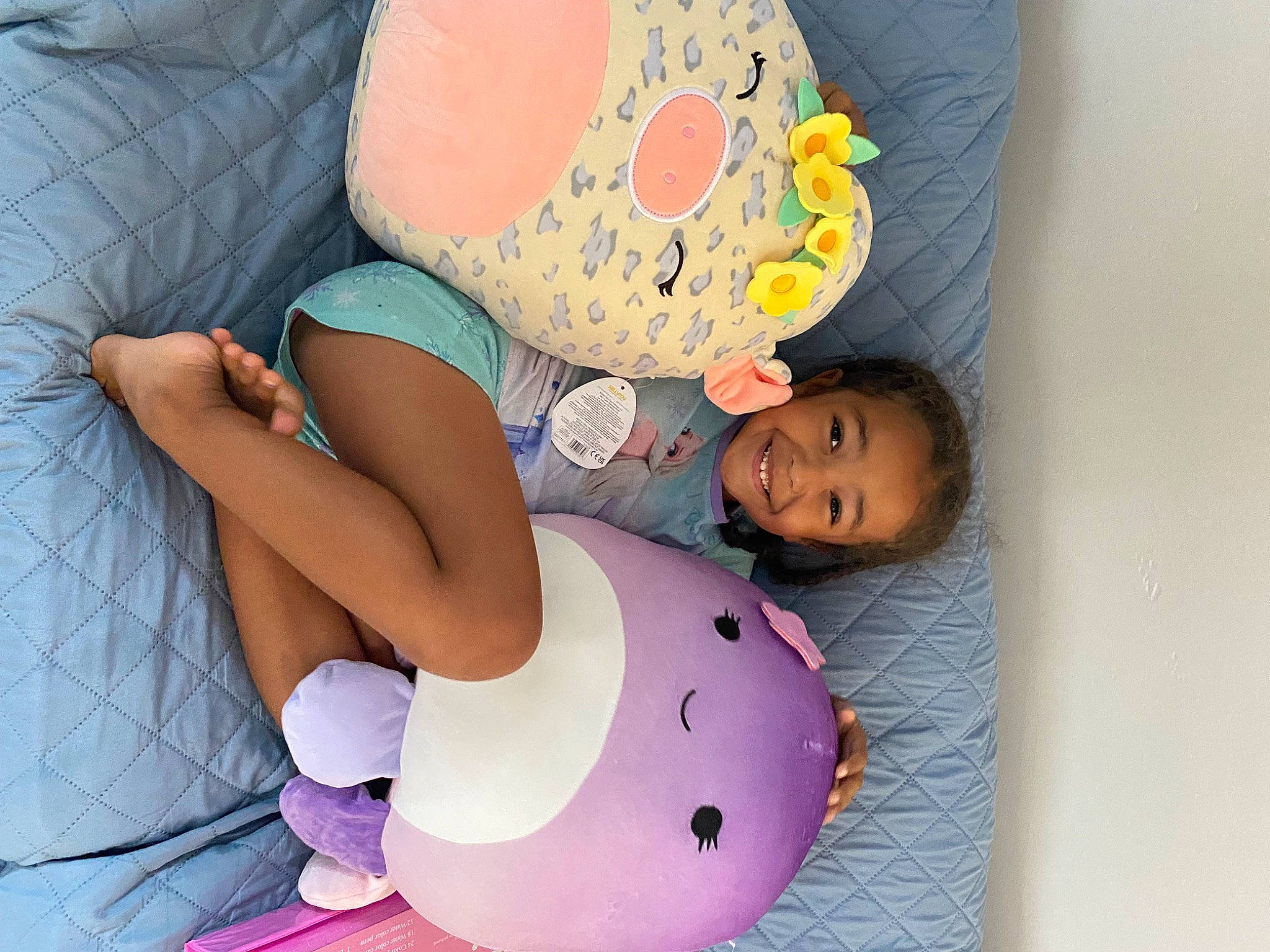 Hazyl is registered to the contest to win money with this photo: arm, baby_products, baby_sleeping, baby_toddler_clothing, child, comfort, happy, human_leg, joy, mammal, pattern, person, pink, play, plush, smile, stuffed_toy, thigh, toddler, toy
