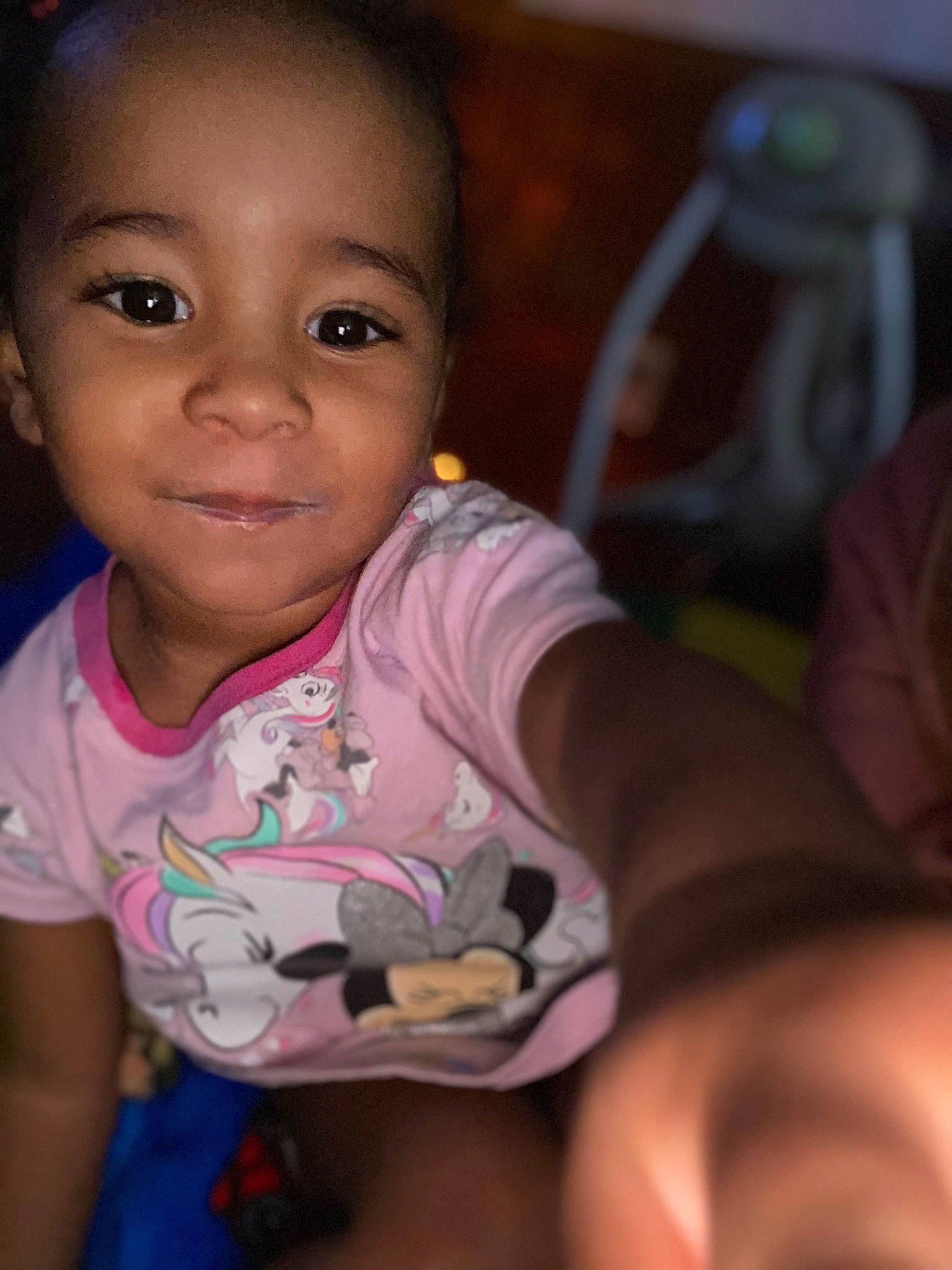 Aubree joined the competition — help win amazing prizes! baby, baby_toddler_clothing, black_hair, cheek, chest, ear, elbow, eye, flash_photography, fun, happy, head, human_body, iris, lip, mouth, nose, person, skin, smile