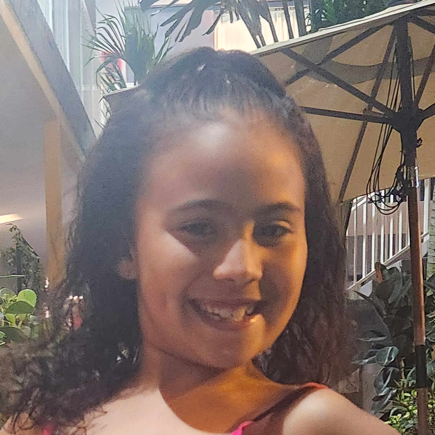 Tyana joined the competition — help win amazing prizes! architecture, backyard, building, child, face, female, girl, happy, head, nature, outdoors, person, photography, plant, portrait, pottedplant, shelter, smile, summer, tree