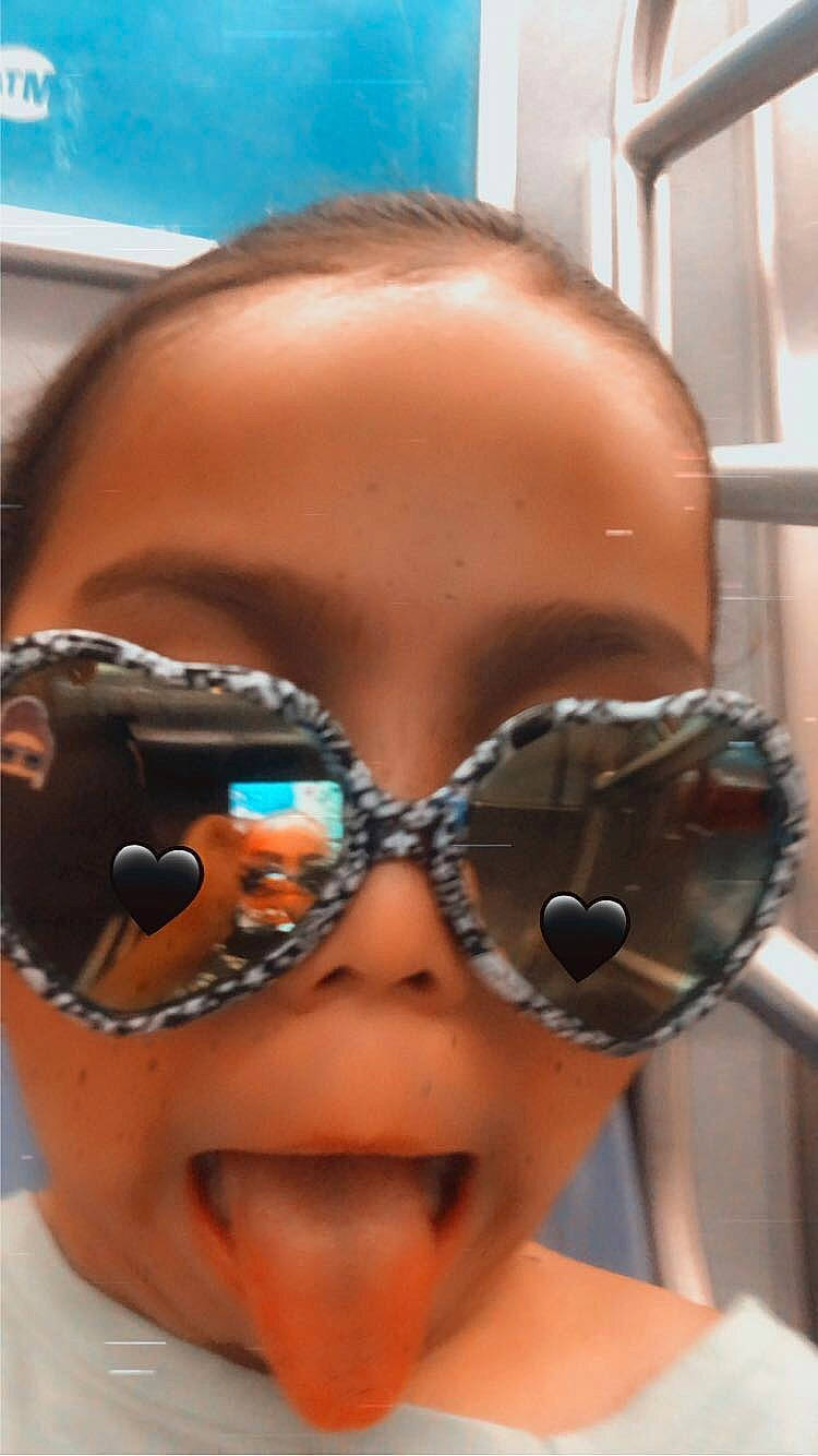 Luna is registered to the contest to win money with this photo: art, cool, ear, eyebrow, eyelash, eyewear, forehead, fun, glasses, goggles, headgear, helmet, jaw, mouth, neck, nose, person, personal_protective_equipment, smile, sunglasses