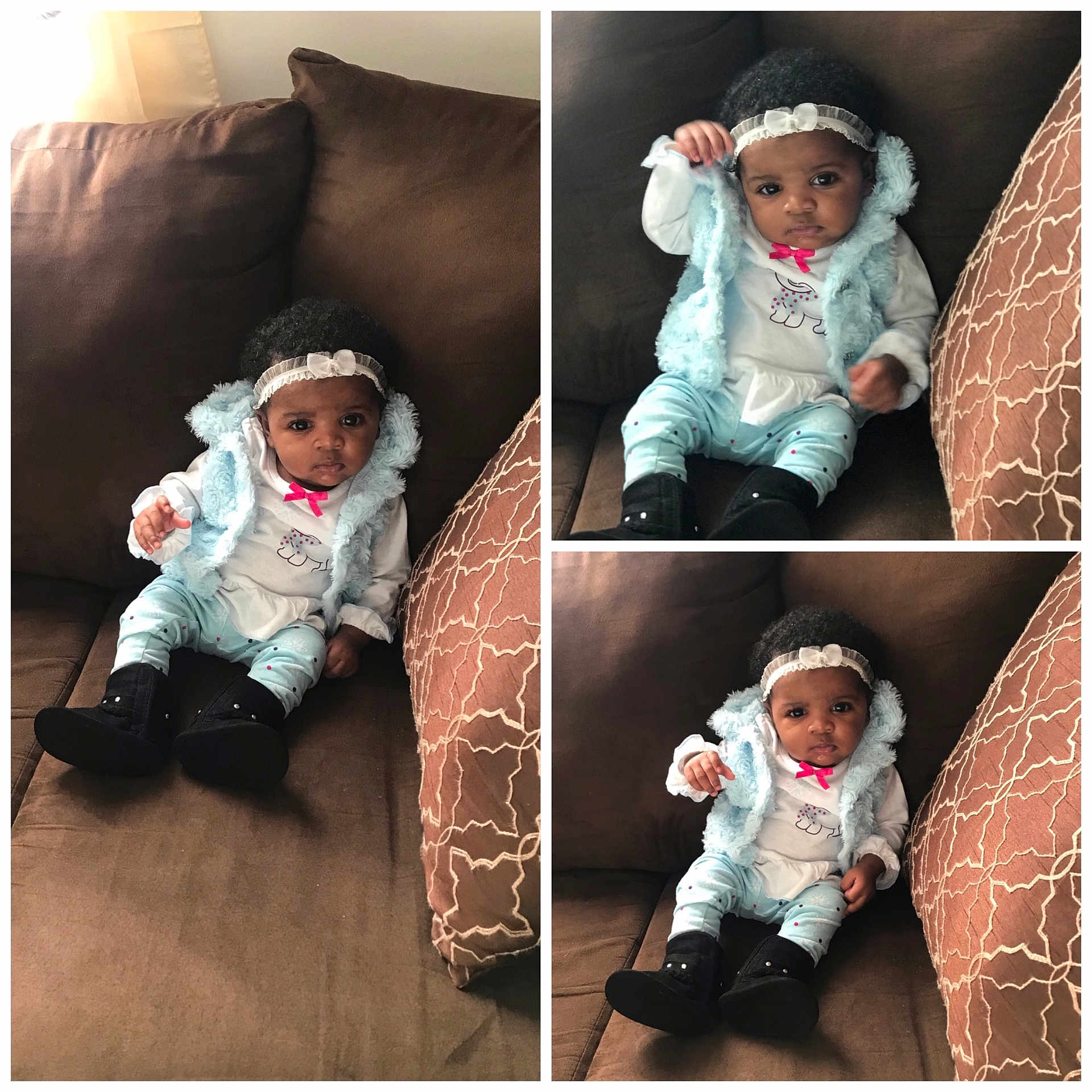 Myasia is registered to the contest to win money with this photo: child, day, fur, headwear, infant, person, product, stuffed_toy, textile, toddler, toy