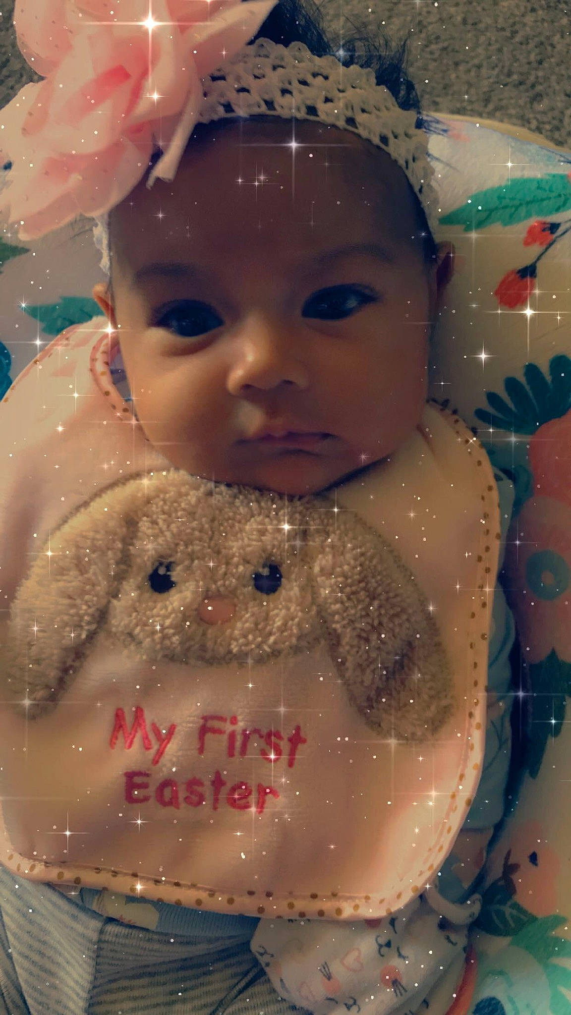 Audrina joined the competition — help win amazing prizes! baby, cheek, child, doll, forehead, head, headwear, lip, person, skin, toddler, toy