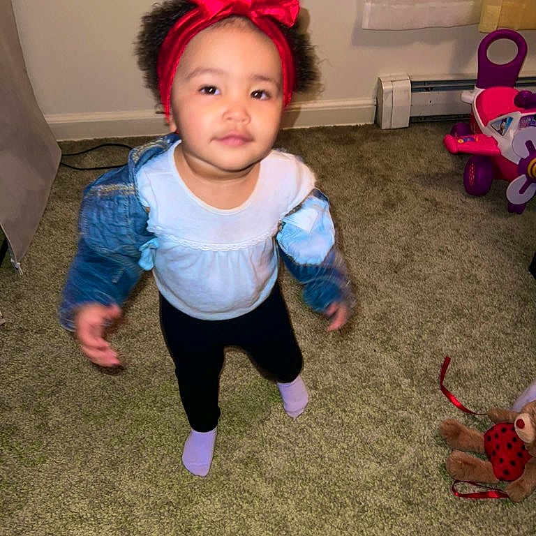 Ivy joined the competition — help win amazing prizes! child, clothing, costume, face, female, footwear, girl, hair, head, hosiery, machine, pants, person, photography, portrait, purple, shoe, sock, toy, wheel