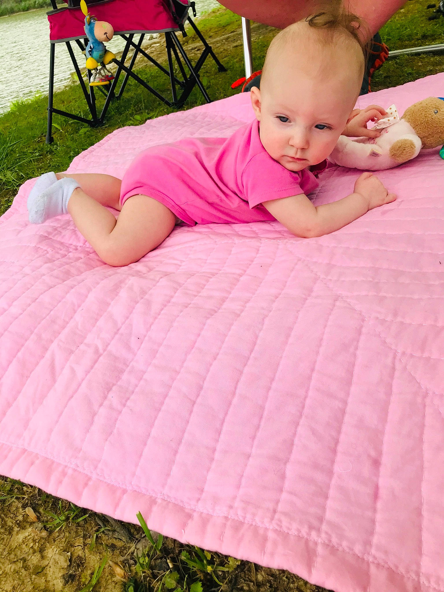 Liberty joined the competition — help win amazing prizes! baby, baby_toddler_clothing, comfort, eye, fun, grass, green, head, leaf, leisure, magenta, people, person, photograph, pink, purple, red, skin, summer, textile