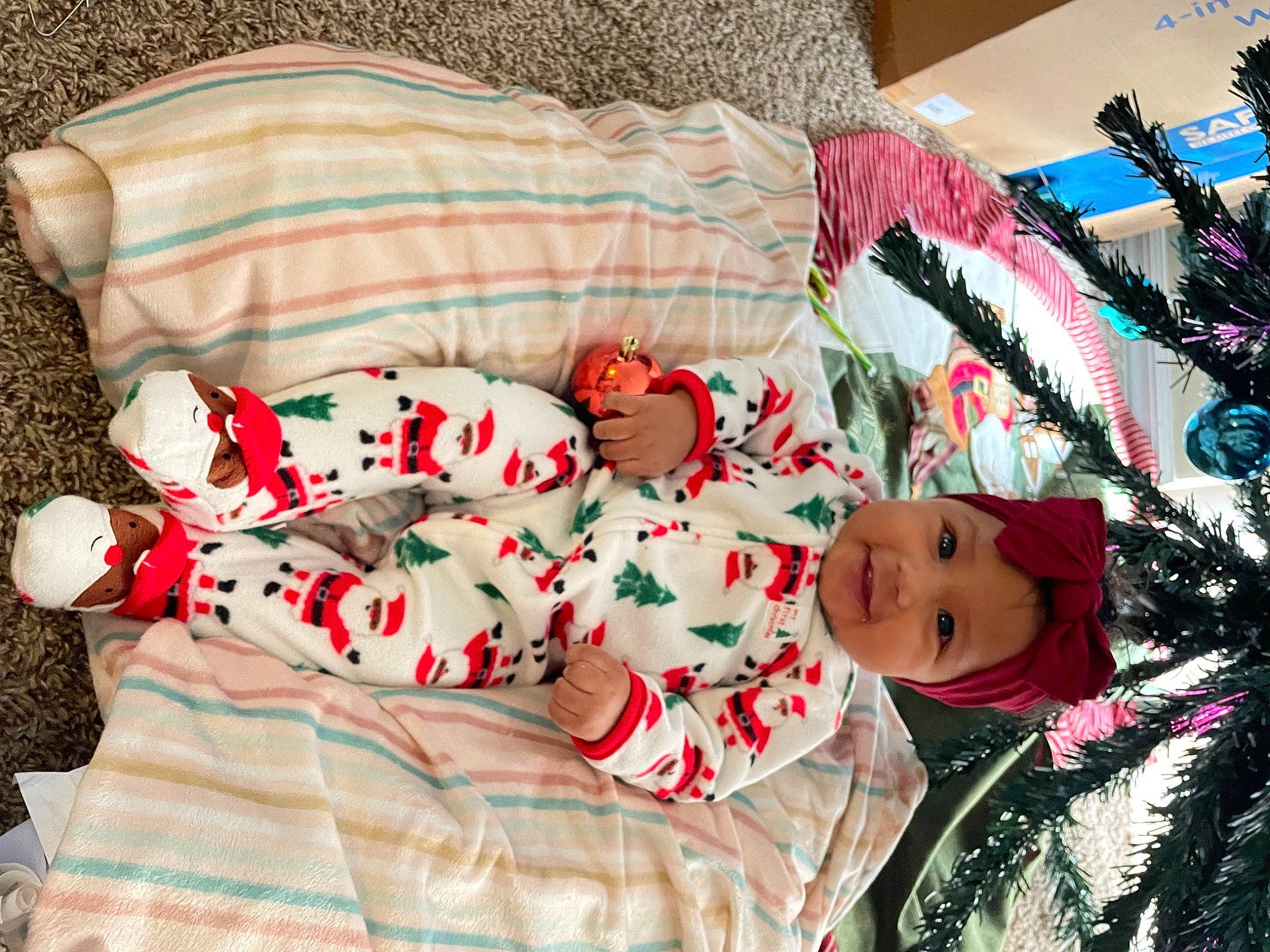 Alaya joined the competition — help win amazing prizes! baby, baby_toddler_clothing, bedding, carmine, child, christmas, christmas_eve, comfort, couch, event, headwear, holiday, joy, linens, nightwear, pattern, person, picture_frame, room, sleeve