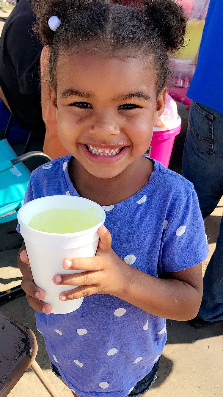 Crimson is registered to the contest to win money with this photo: child, coffee, drink, joy, person, smile, toddler