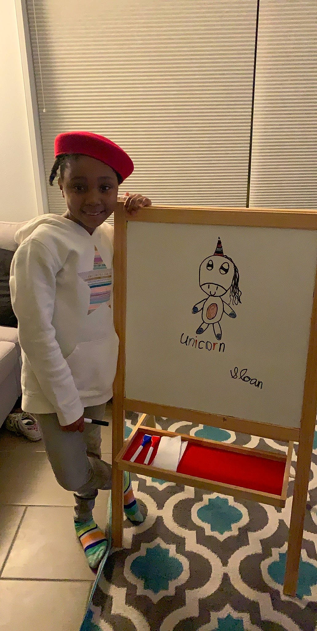 Sloan joined the competition — help win amazing prizes! child, joy, person