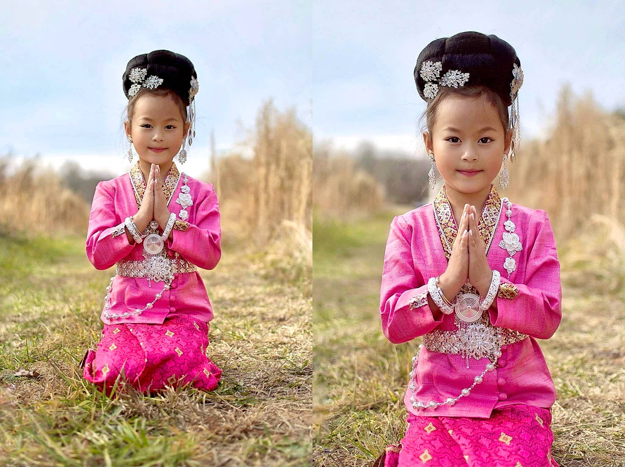 Precious is registered to the contest to win money with this photo: baby_toddler_clothing, clothing, eye, face, flash_photography, grass, grassland, hair, hairstyle, happy, head, joy, magenta, meadow, people_in_nature, person, photograph, pink, purple, sky