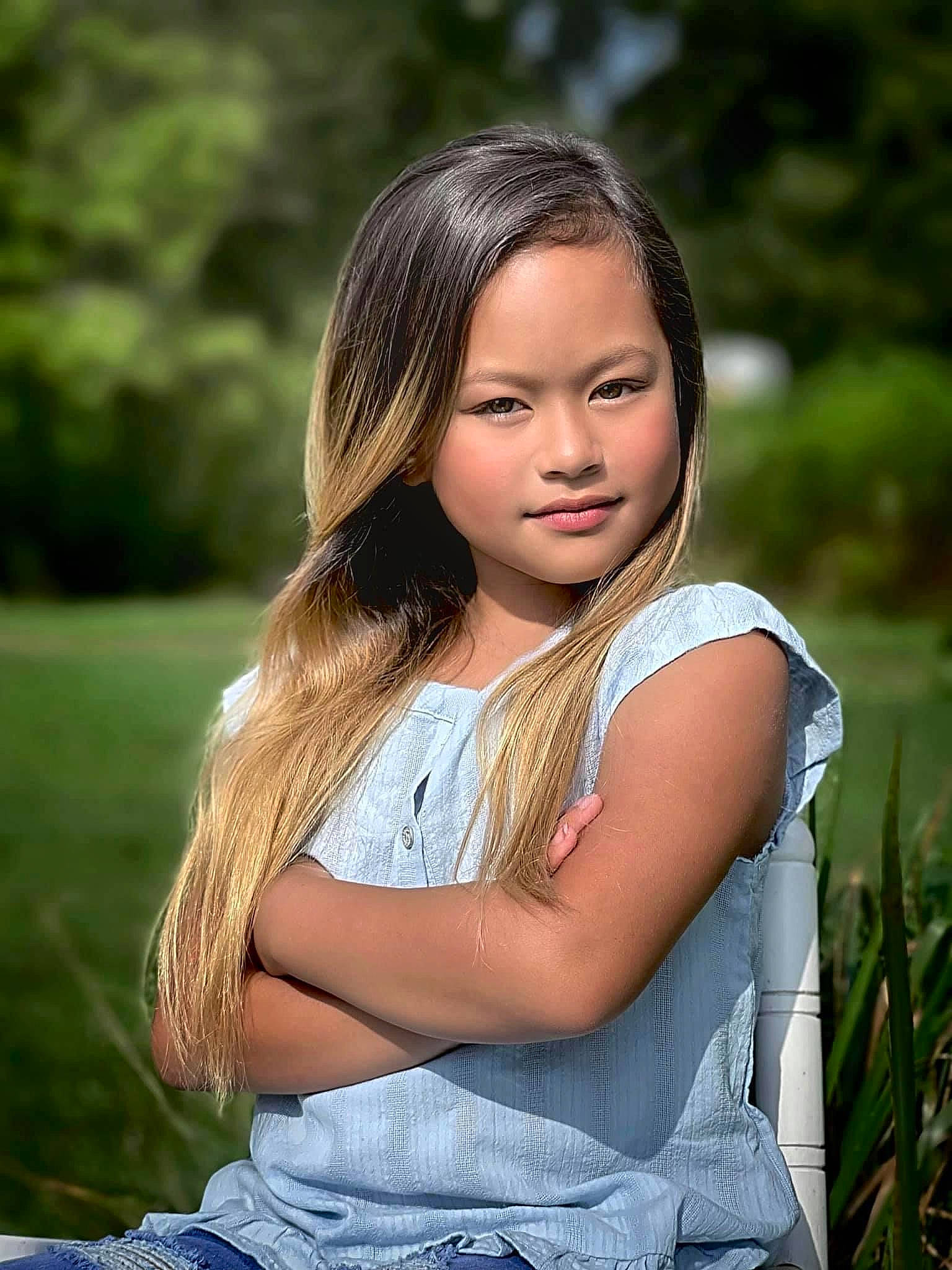 Precious joined the competition — help win amazing prizes! beauty, blond, brown_hair, eye, face, flash_photography, fun, grass, hair, happy, head, jewellery, leisure, lip, long_hair, necklace, people_in_nature, person, plant, sitting