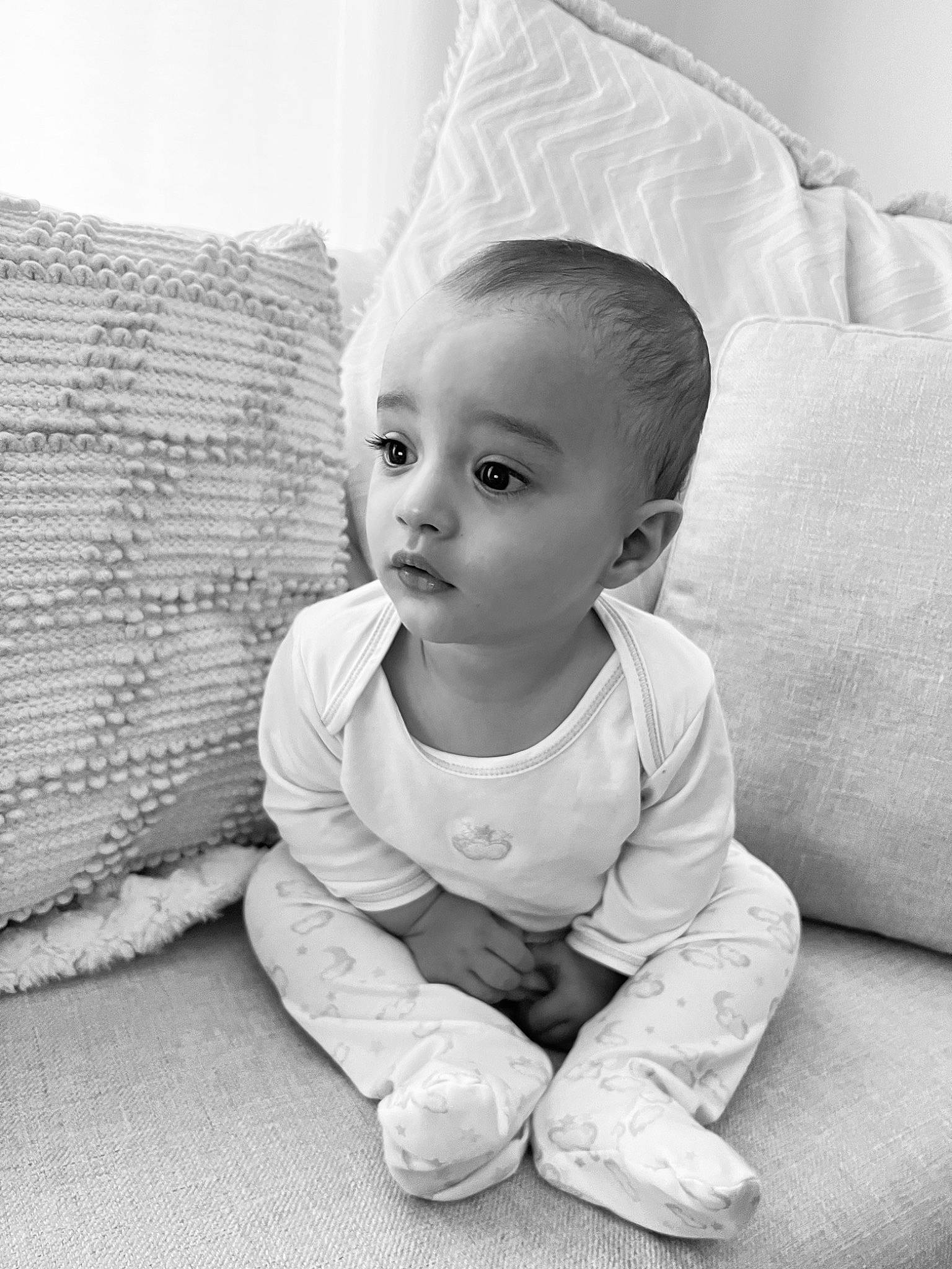Emilio joined the competition — help win amazing prizes! baby, baby_toddler_clothing, black_and_white, cheek, child, comfort, eyebrow, flash_photography, floor, flooring, hair, happy, iris, monochrome, people, person, skin, smile, style, toddler