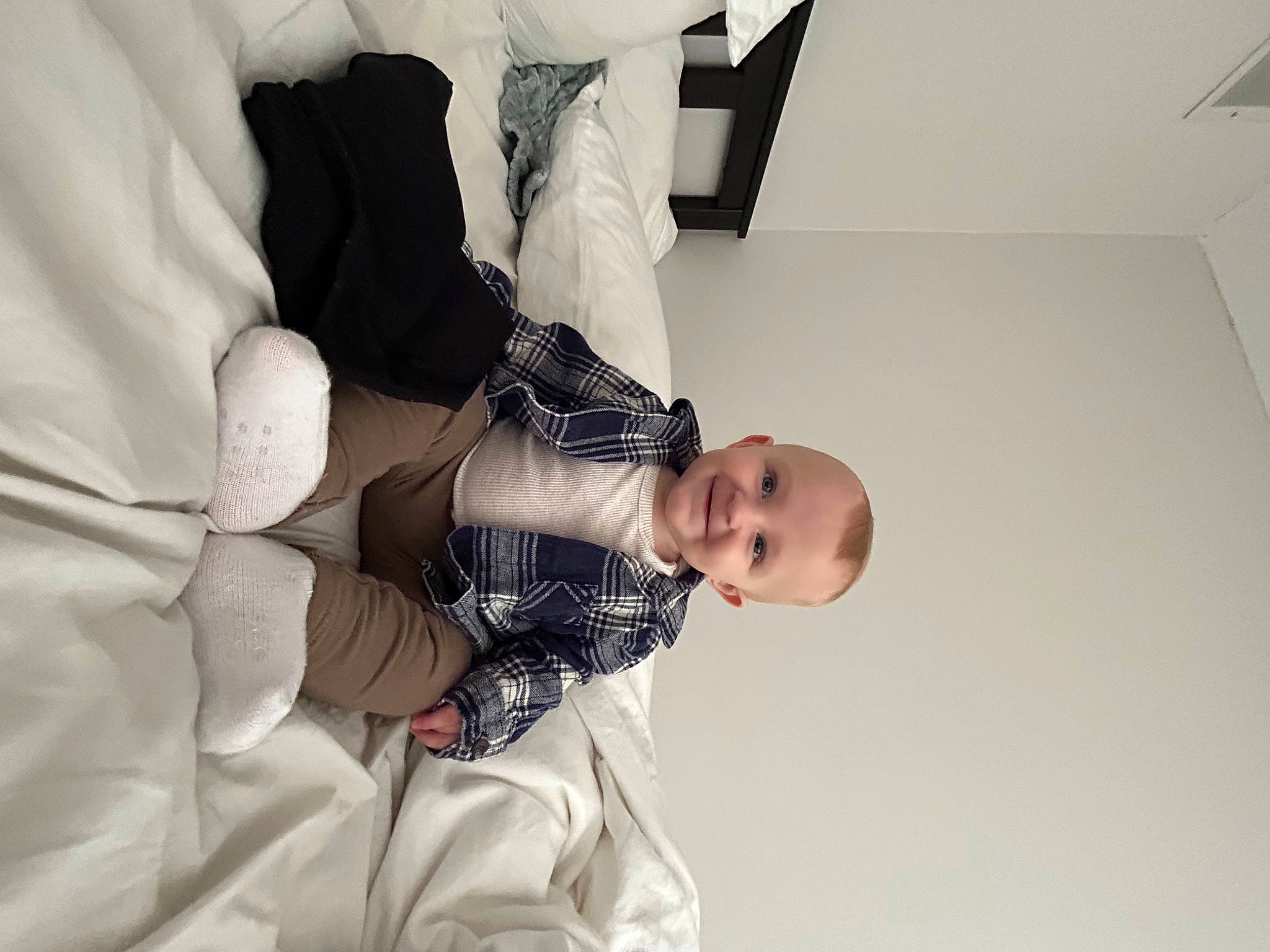 Graeson joined the competition — help win amazing prizes! abdomen, baby, baby_products, child, comfort, elbow, finger, gesture, hand, happy, human_leg, joy, knee, linens, monochrome, monochrome_photography, pattern, person, room, sleeve