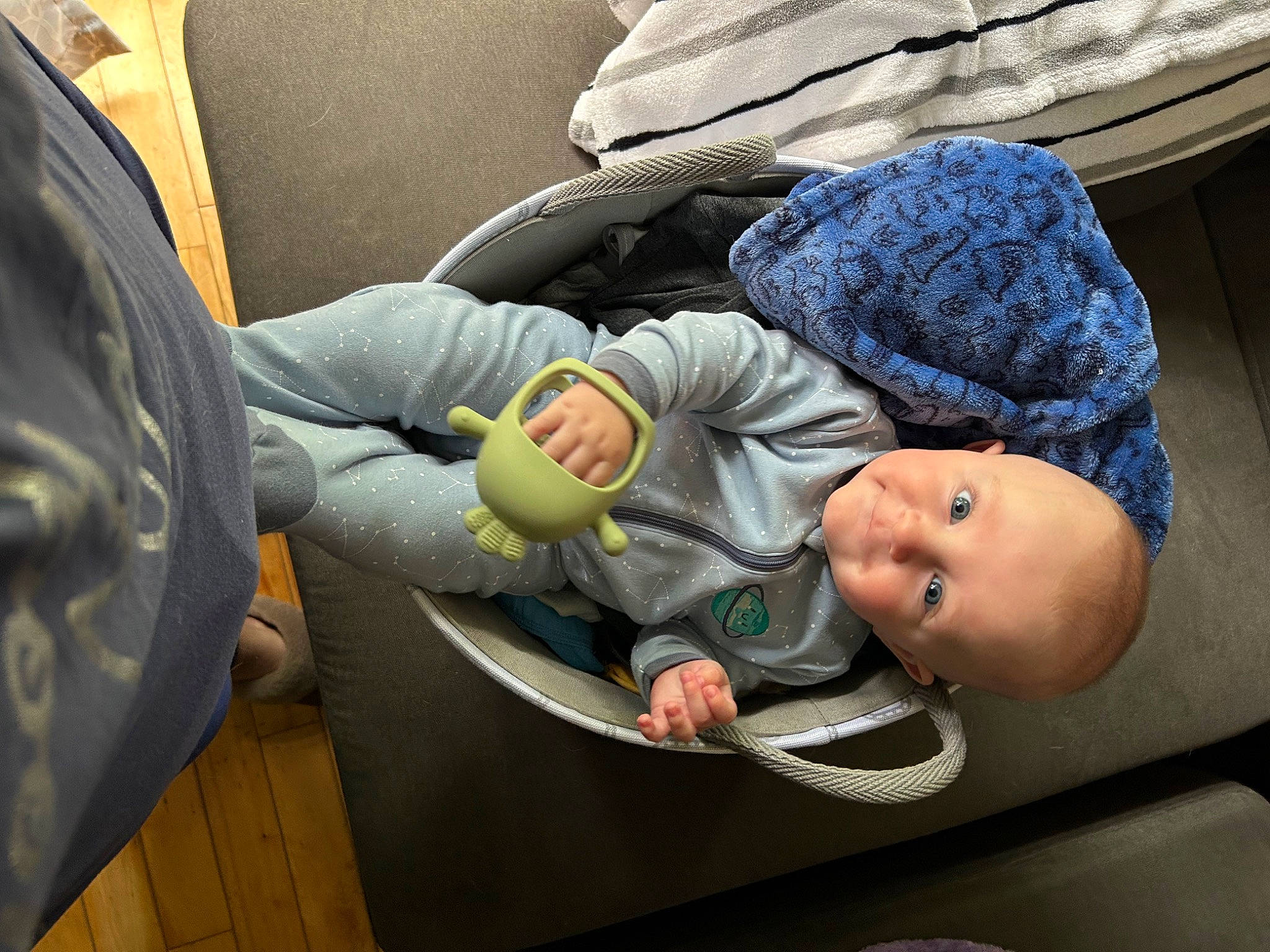 Graeson is registered to the contest to win money with this photo: auto_part, baby, baby_carriage, baby_in_car_seat, baby_products, baby_safety, baby_sleeping, baby_toddler_clothing, beanie, cap, car_seat, child, comfort, family_car, linens, luxury_vehicle, nap, person, sitting, toddler