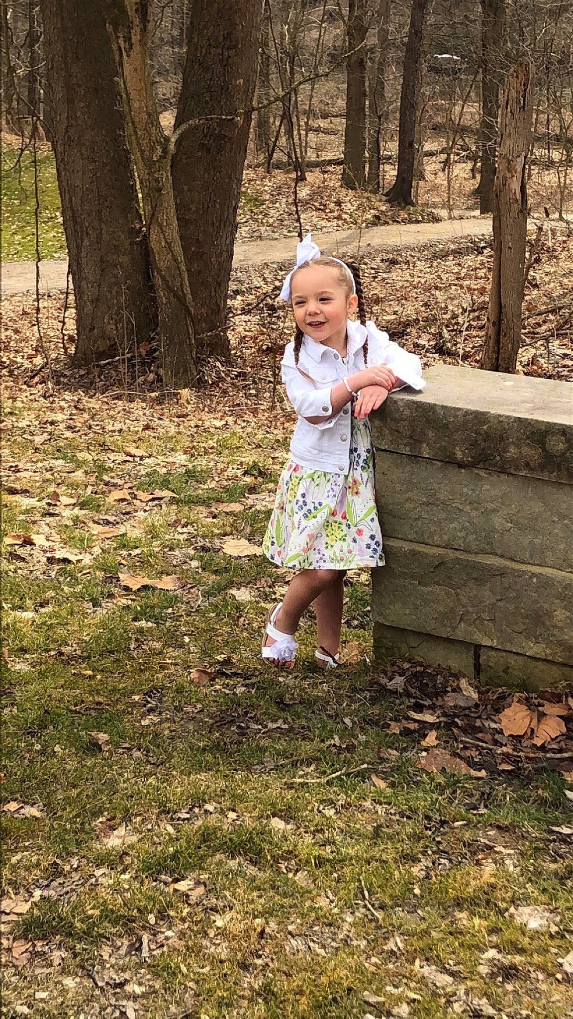 Angelina joined the competition — help win amazing prizes! child, deciduous, fawn, forest, fun, grass, happy, joy, leisure, natural_landscape, people_in_nature, person, plant, recreation, sunlight, tints_and_shades, toddler, tree, trunk, walking