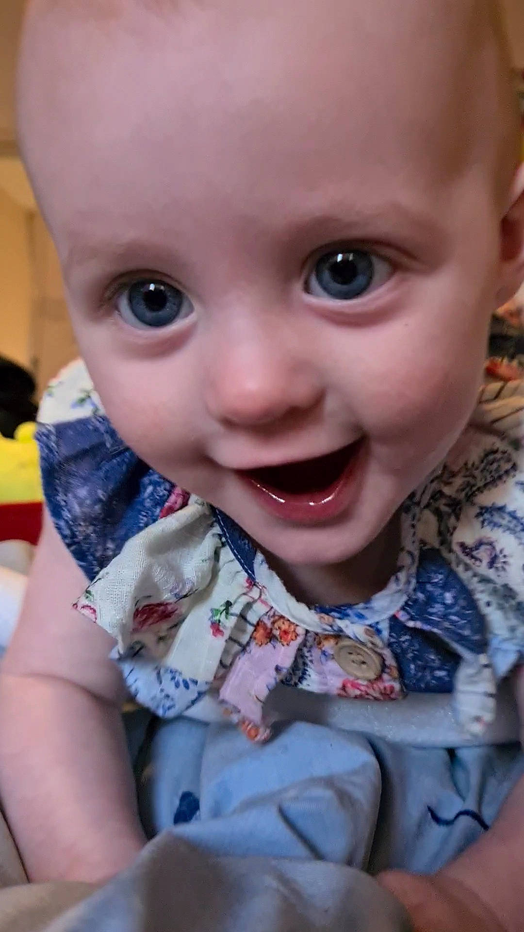 Harper Rae joined the competition — help win amazing prizes! baby, baby_toddler_clothing, cheek, chin, ear, eye, eyebrow, facial_expression, finger, hairstyle, happy, human, iris, lip, mouth, nose, person, product, skin, sleeve