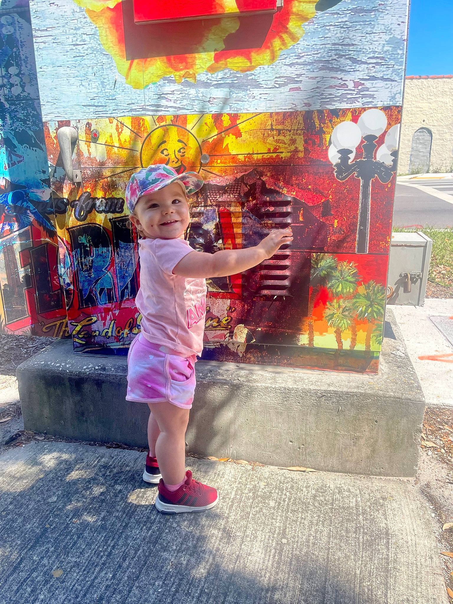 Lillyanna joined the competition — help win amazing prizes! art, artist, asphalt, beauty, city, event, fun, headwear, joy, leaf, leisure, magenta, person, public_space, red, road_surface, shorts, snapshot, summer, t_shirt