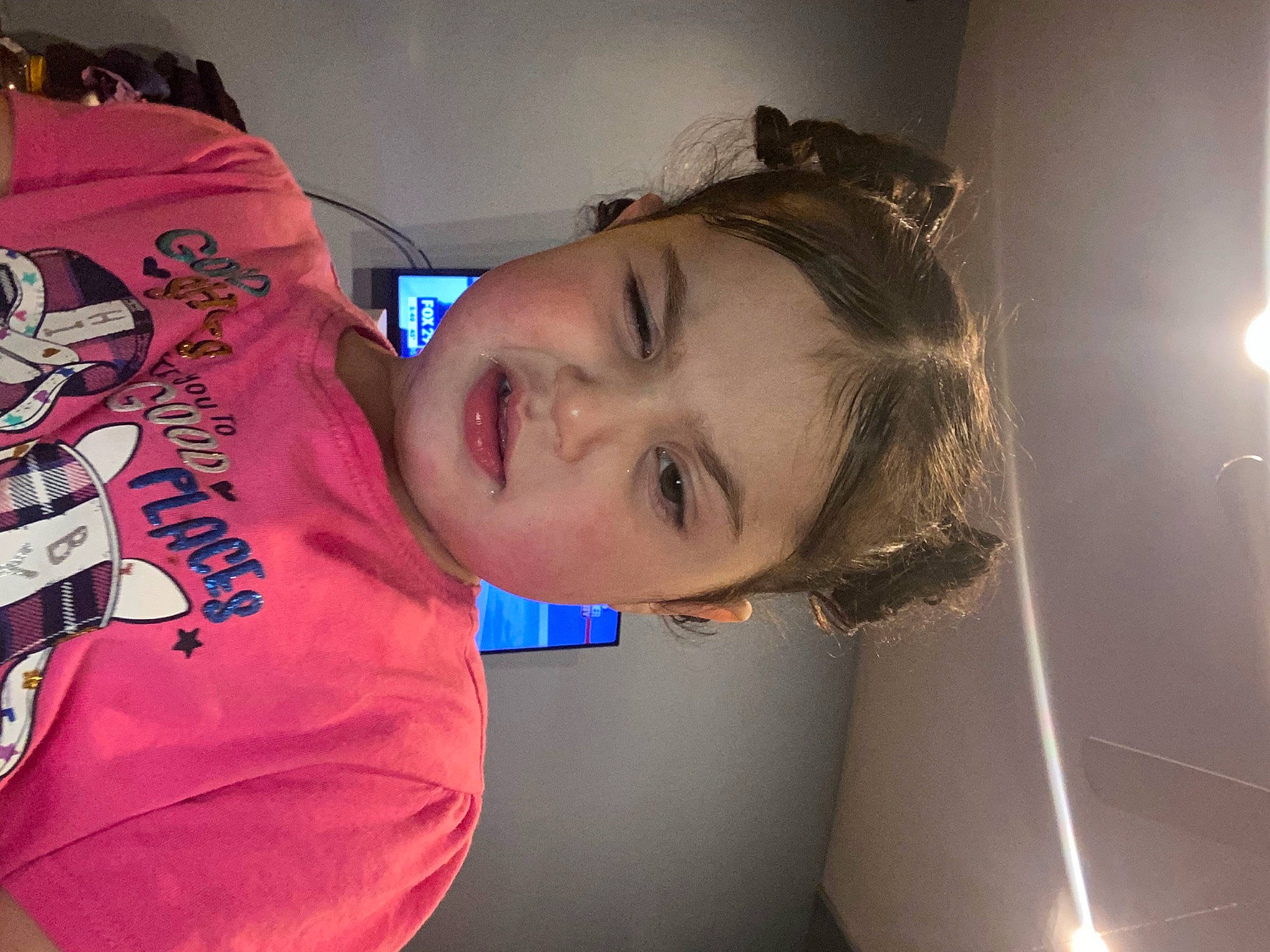 Leona'Marie is registered to the contest to win money with this photo: carmine, chest, child, cool, electric_blue, eyelash, flash_photography, fun, happy, lens_flare, light, magenta, neck, person, personal_protective_equipment, room, selfie, shoulder, sleeve, sportswear