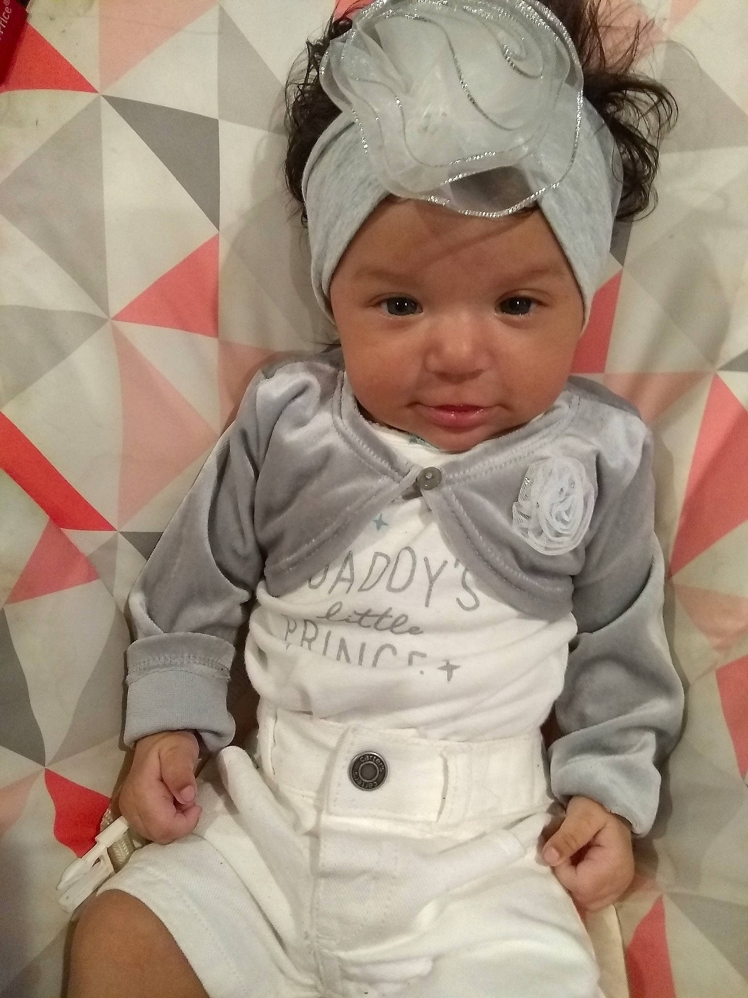 Roselyn is registered to the contest to win money with this photo: baby, cheek, child, headwear, person, sleeve, toddler