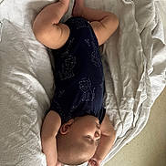 Nicholas joined the competition — help win amazing prizes! arms_up, baby, blanket, child, cute, floor, head, indoors, infant, legs, lion_print, navy_blue, onesie, peaceful, resting, skin, sleeping, soft, toes, white