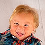 Sohan participe au concours pour gagner de l'argent avec cette photo : toddler, child, smile, happy, portrait, face, blond_hair, patterned_shirt, closeup, cute, baby, person, eyes, mouth, clothing, indoors, light_background, head, skin, young