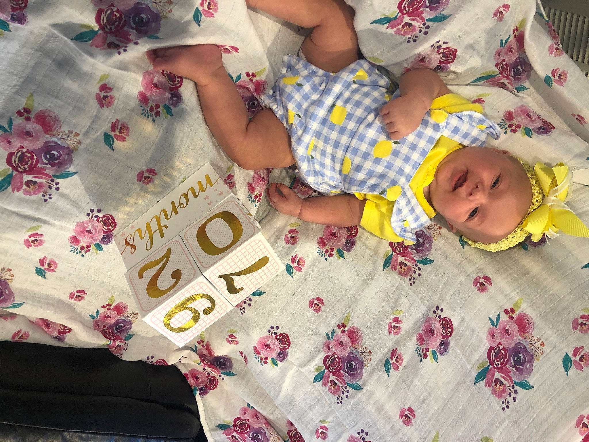 Jemma joined the competition — help win amazing prizes! baby, baby_products, bedtime, cheek, child, happy, linens, love, nap, pattern, person, pink, plant, play, product, quilt, skin, sleep, smile, textile