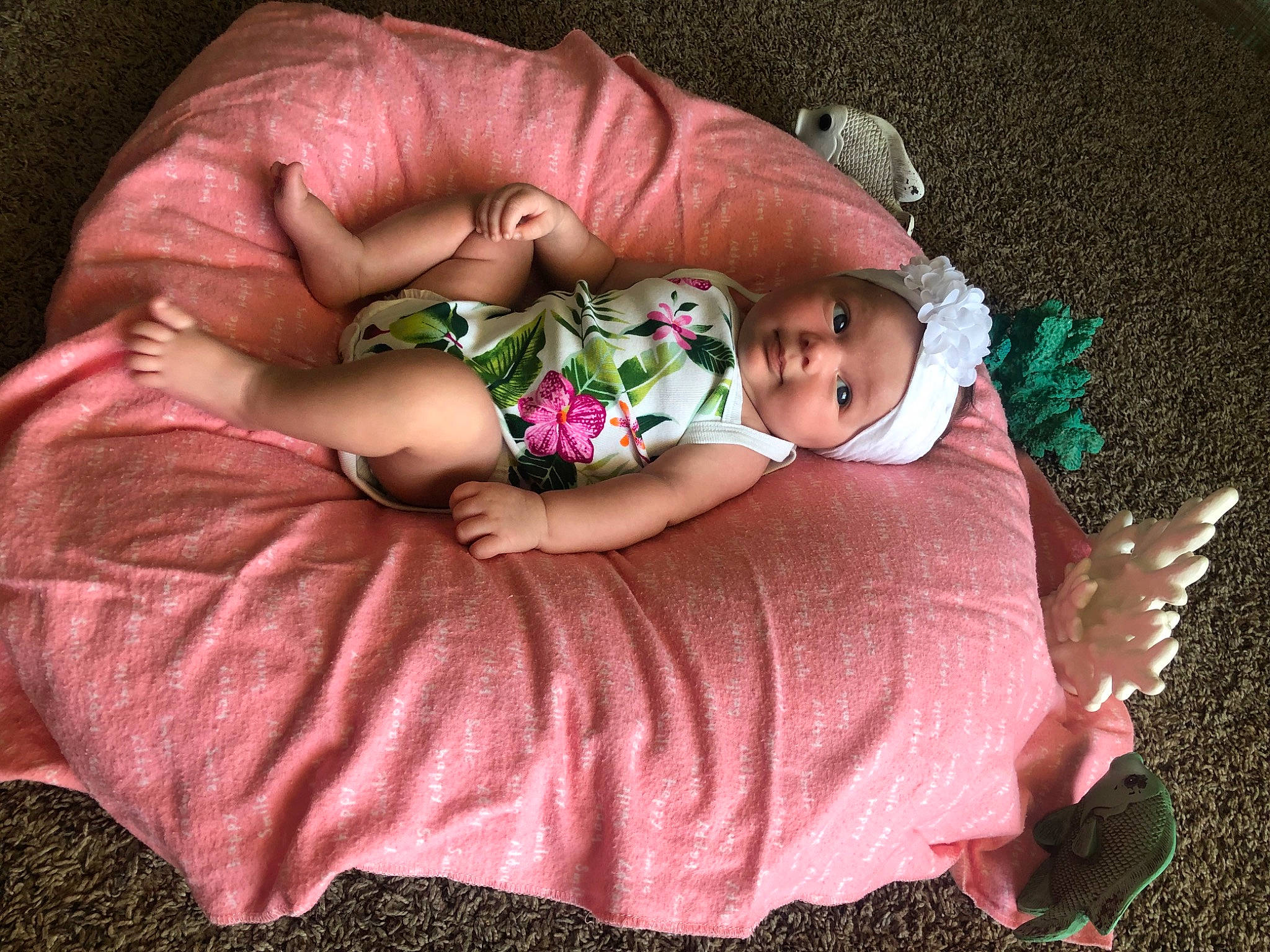 Jemma is registered to the contest to win money with this photo: baby, baby_products, baby_sleeping, birth, child, furniture, hand, headwear, nap, person, pink, plant, product, sleep, toddler