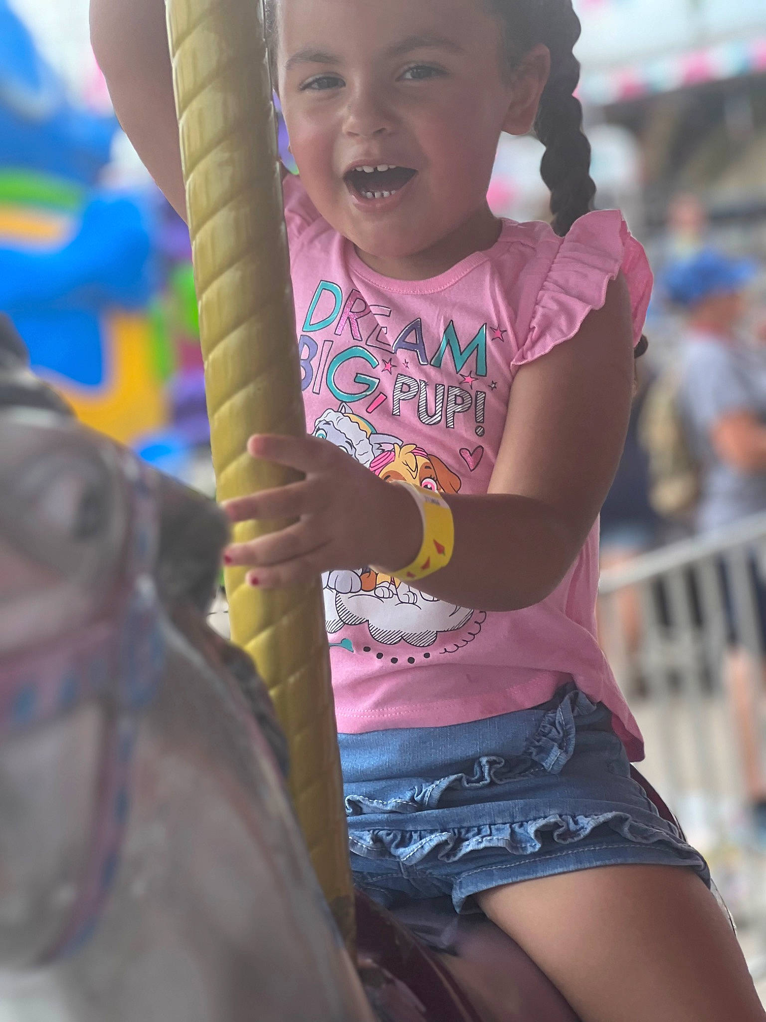 Janiyah joined the competition — help win amazing prizes! black, child, cool, event, facial_expression, fun, happy, human_body, human_leg, leisure, magenta, person, pink, recreation, skin, smile, snapshot, summer, t_shirt, thigh