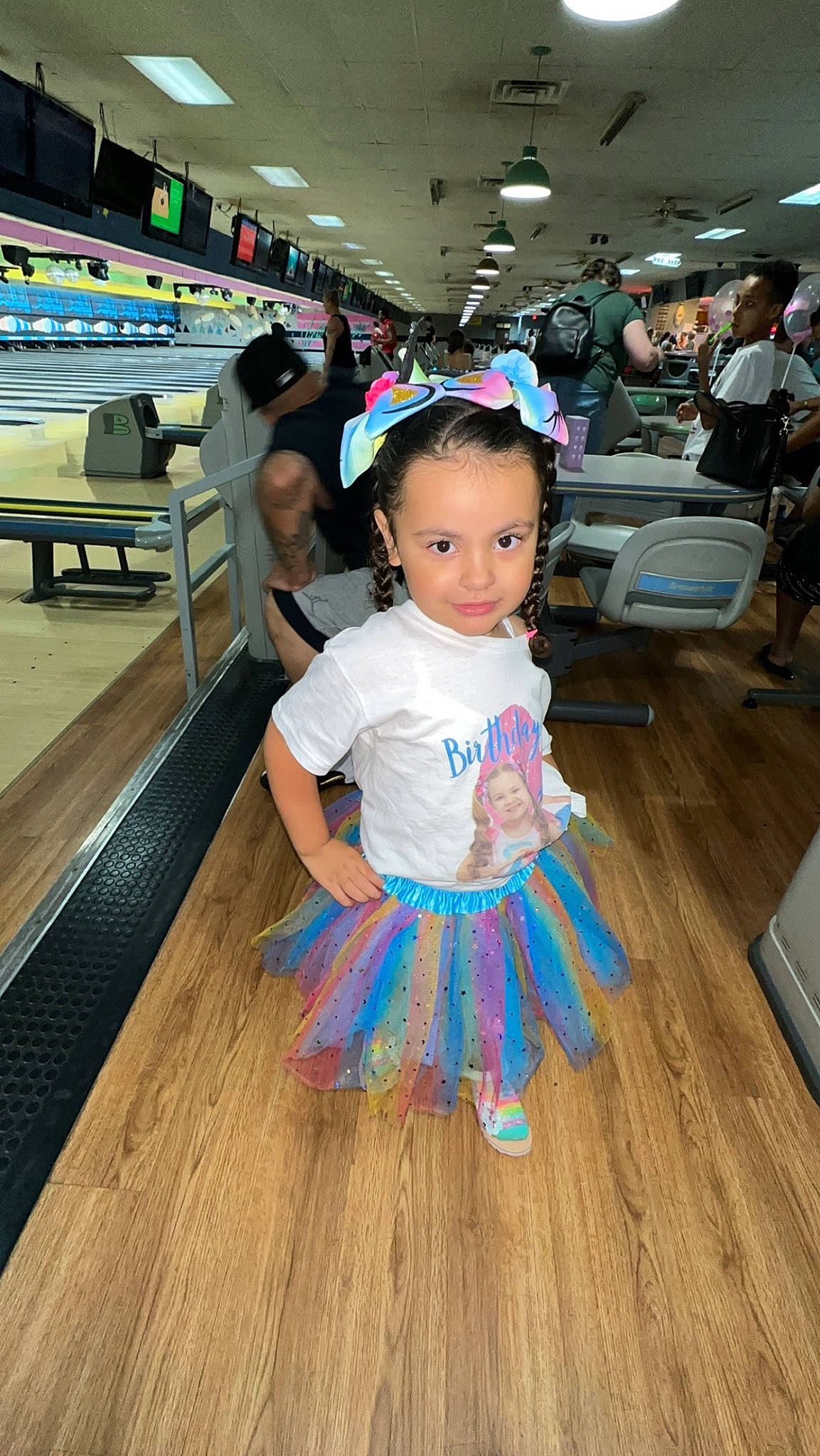 Janiyah joined the competition — help win amazing prizes! baby_toddler_clothing, chair, child, costume, electric_blue, event, flooring, fun, happy, hardwood, joy, laminate_flooring, leisure, person, room, sitting, skin, standing, toddler, vacation