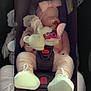 Luna participe au concours pour gagner de l'argent avec cette photo : animation, baby_products, comfort, doll, fictional_character, figurine, font, human_leg, magenta, pink, plastic, plush, room, screenshot, sitting, stuffed_toy, teddy_bear, thigh, toy