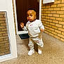 Jesse joined the competition — help win amazing prizes! toddler, child, boy, indoor, carpet, door, brick_wall, sneakers, nike, clothing, standing, person, young_child, curious, casual, footwear, home, portrait, cute, expression