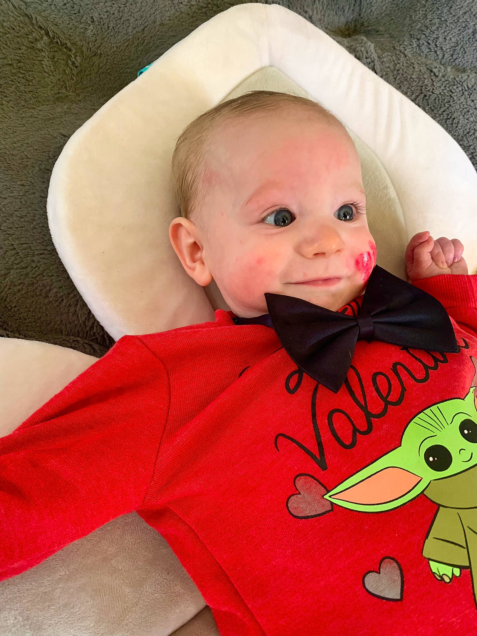 Braylon is registered to the contest to win money with this photo: baby, baby_toddler_clothing, cheek, chin, collar, comfort, eye, face, happy, head, lip, mouth, neck, nose, orange, outerwear, person, skin, sleeve, smile